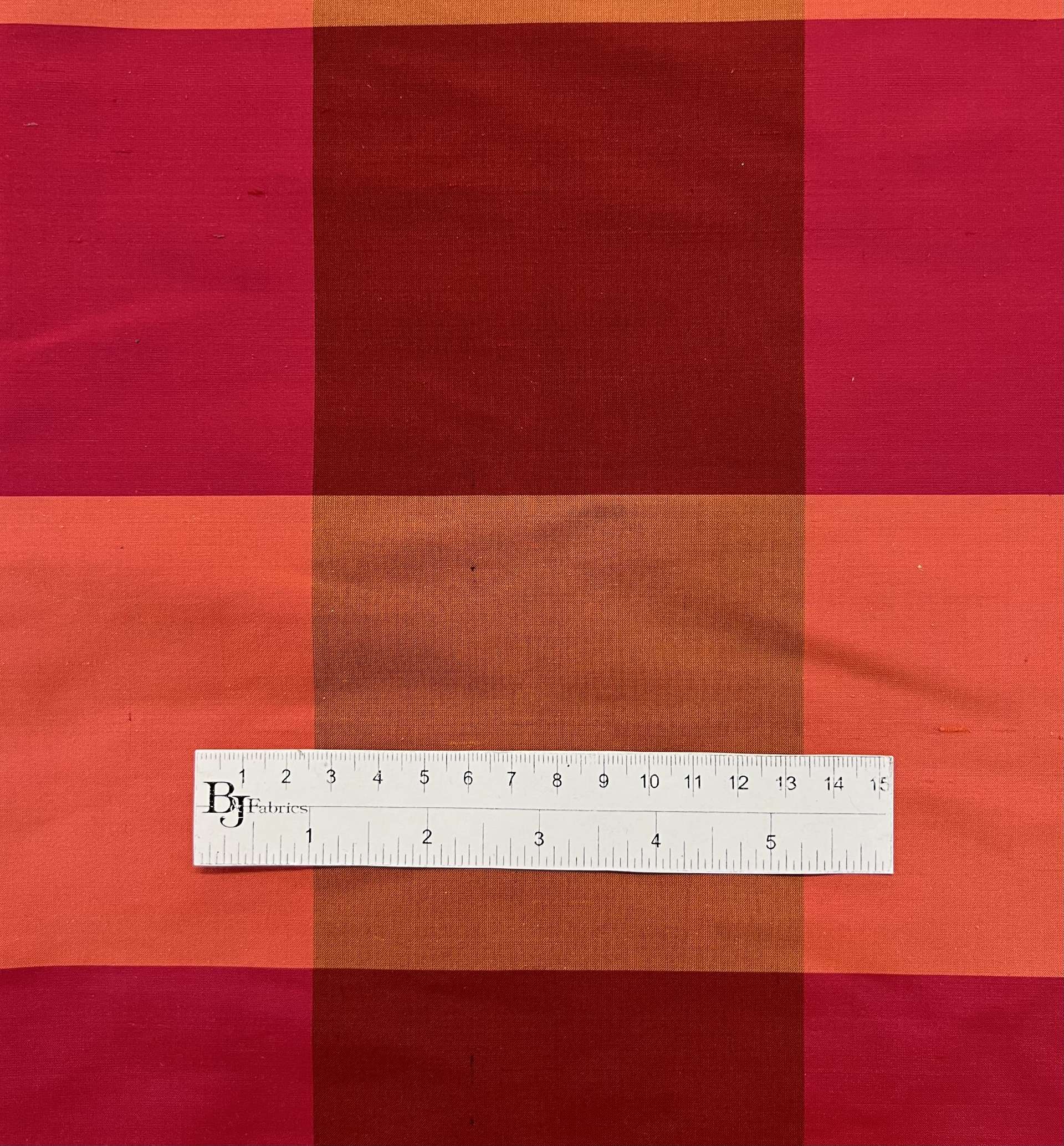 Pure Silk Shantung Gingham
