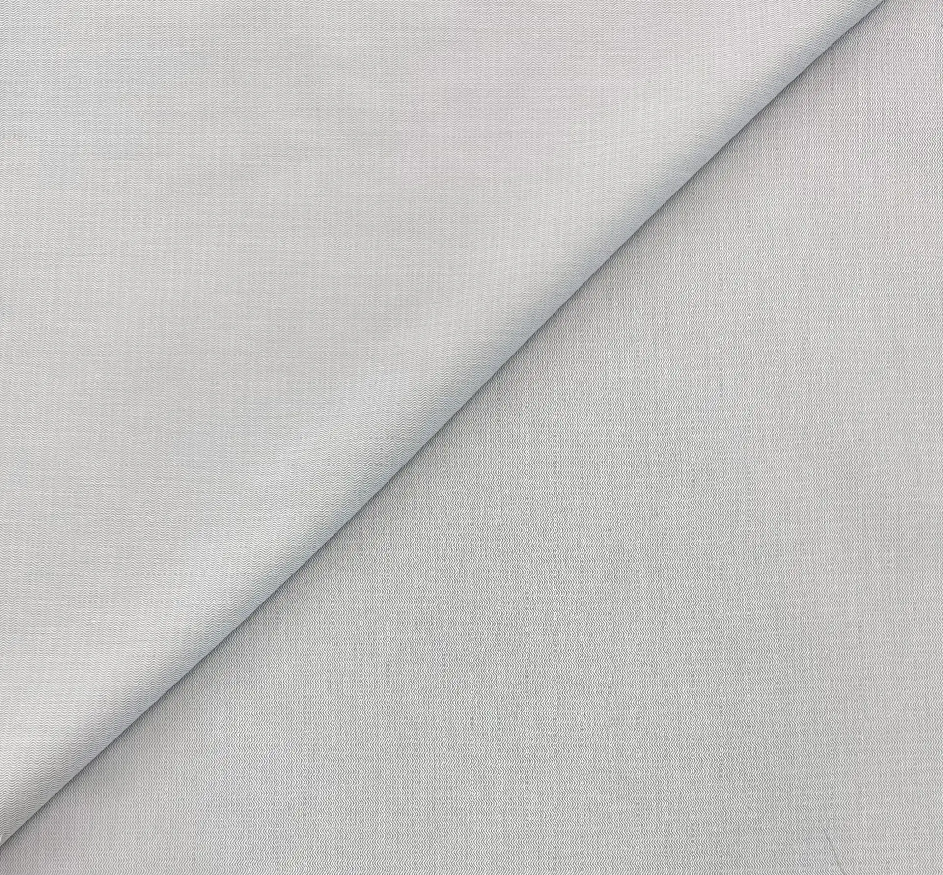 Sustainable Cotton Dobby Herringbone in Quartz