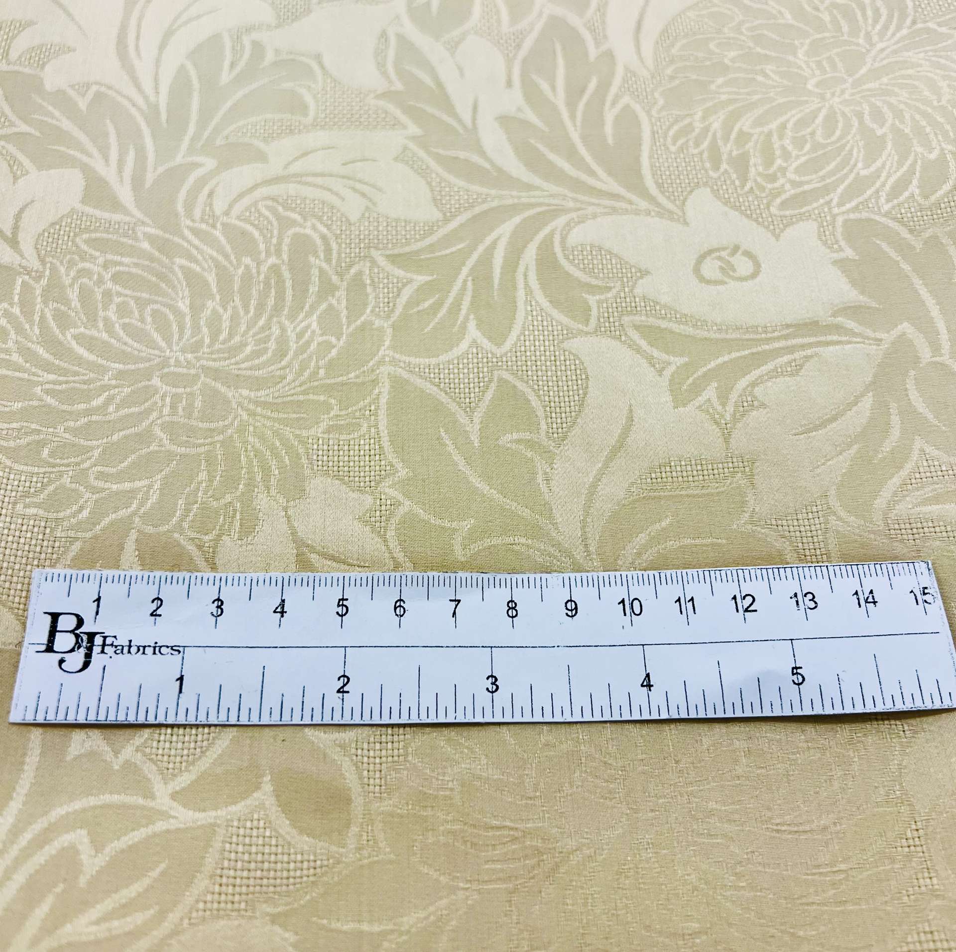 Pure Silk Gazar Jacquard in Ivory