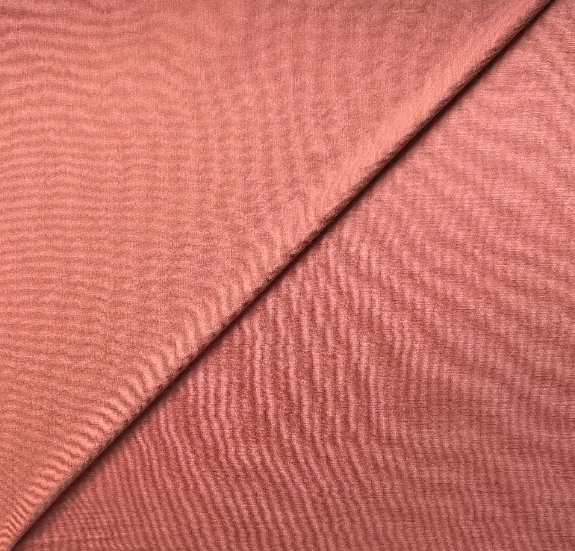 Sustainable Merino Wool Jersey in Terracotta