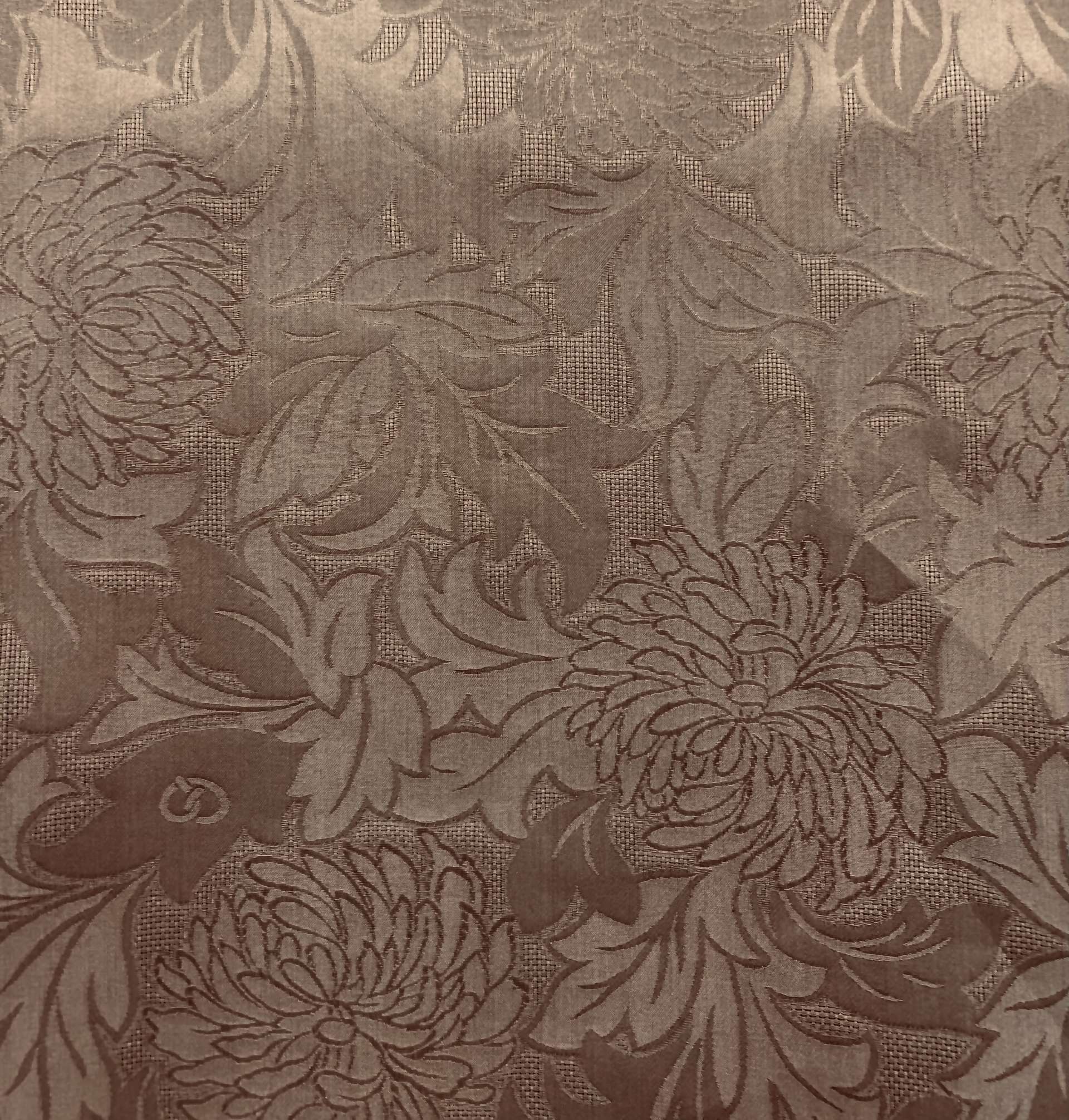 Pure Silk Gazar Jacquard in Taupe