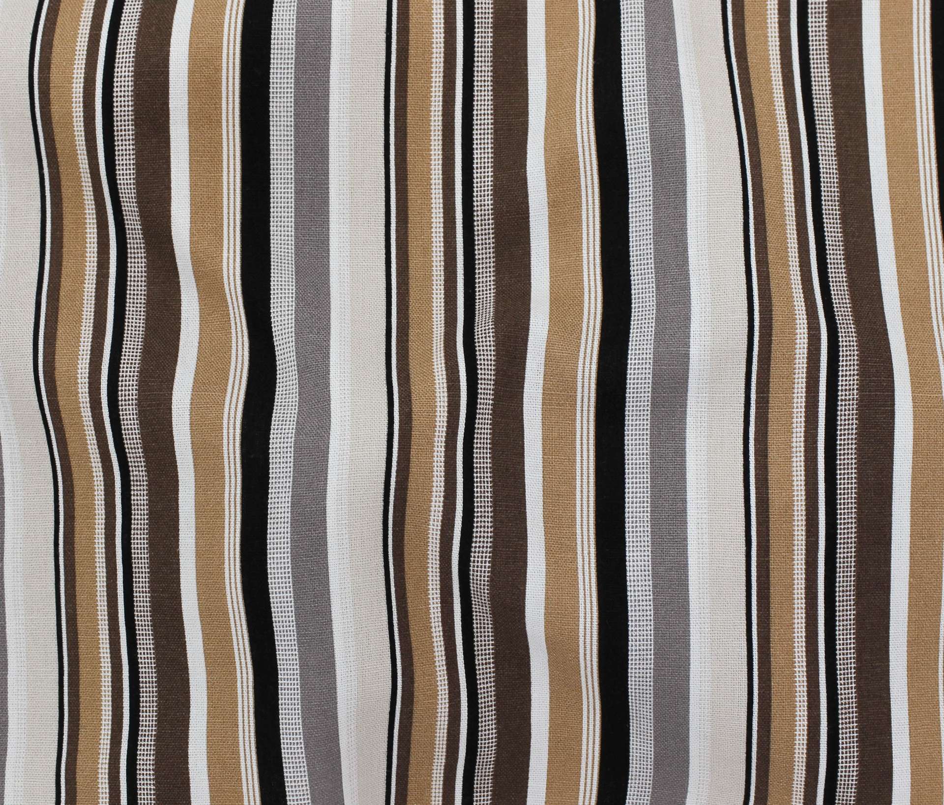Rayon and Linen Blend Stripe in Browns