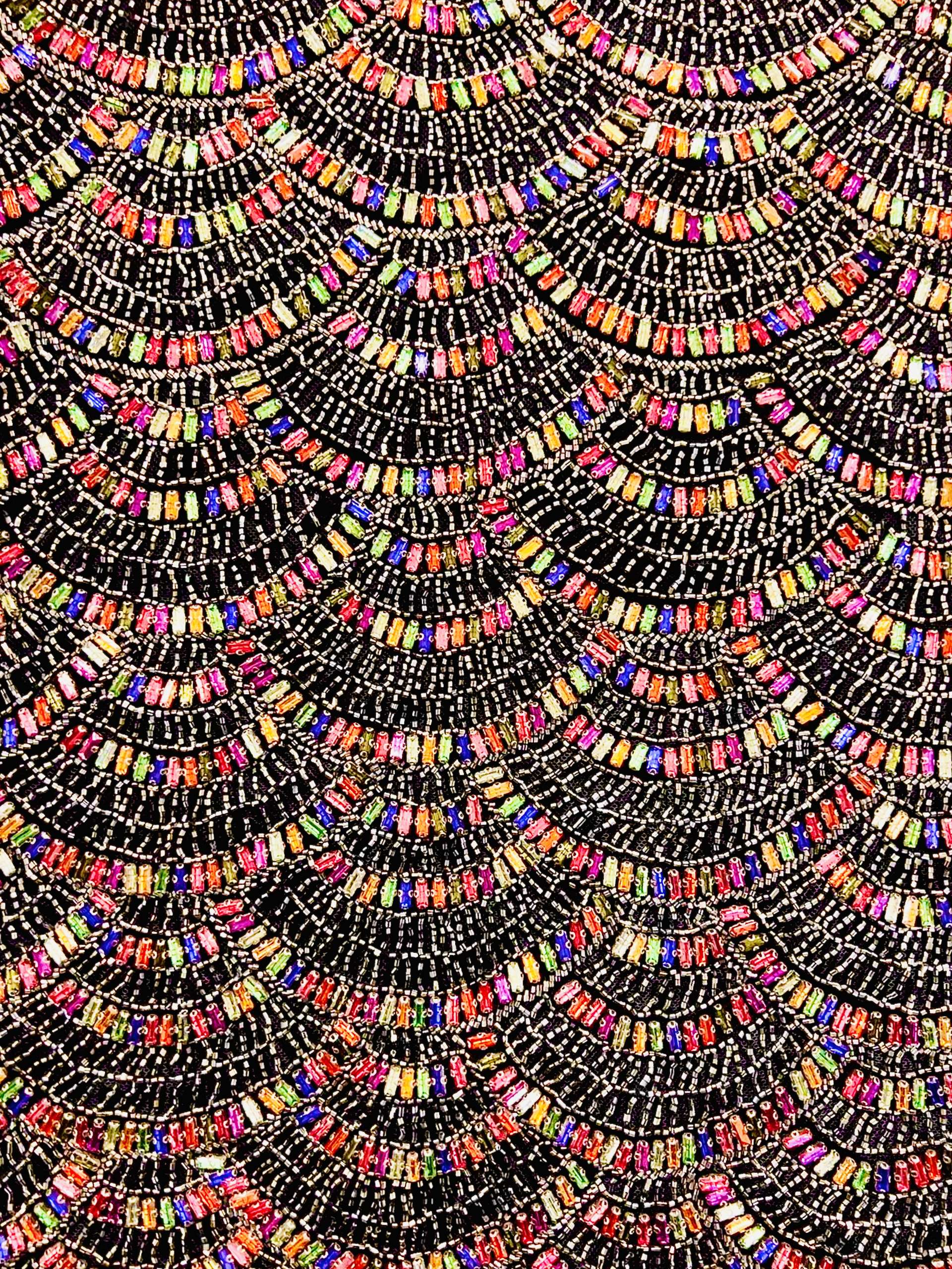 Couture Hand Beaded tulle 