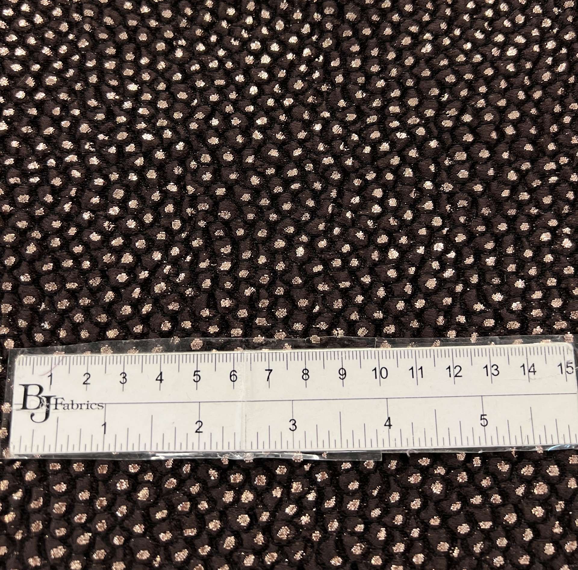 Jacquard Metallic Brocade in Brown