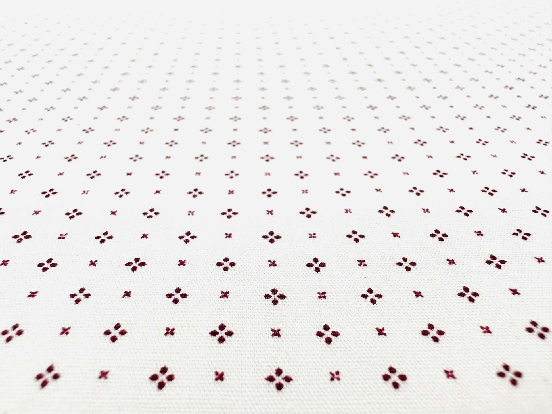 Sustainable Cotton Broadcloth Print in Cherry