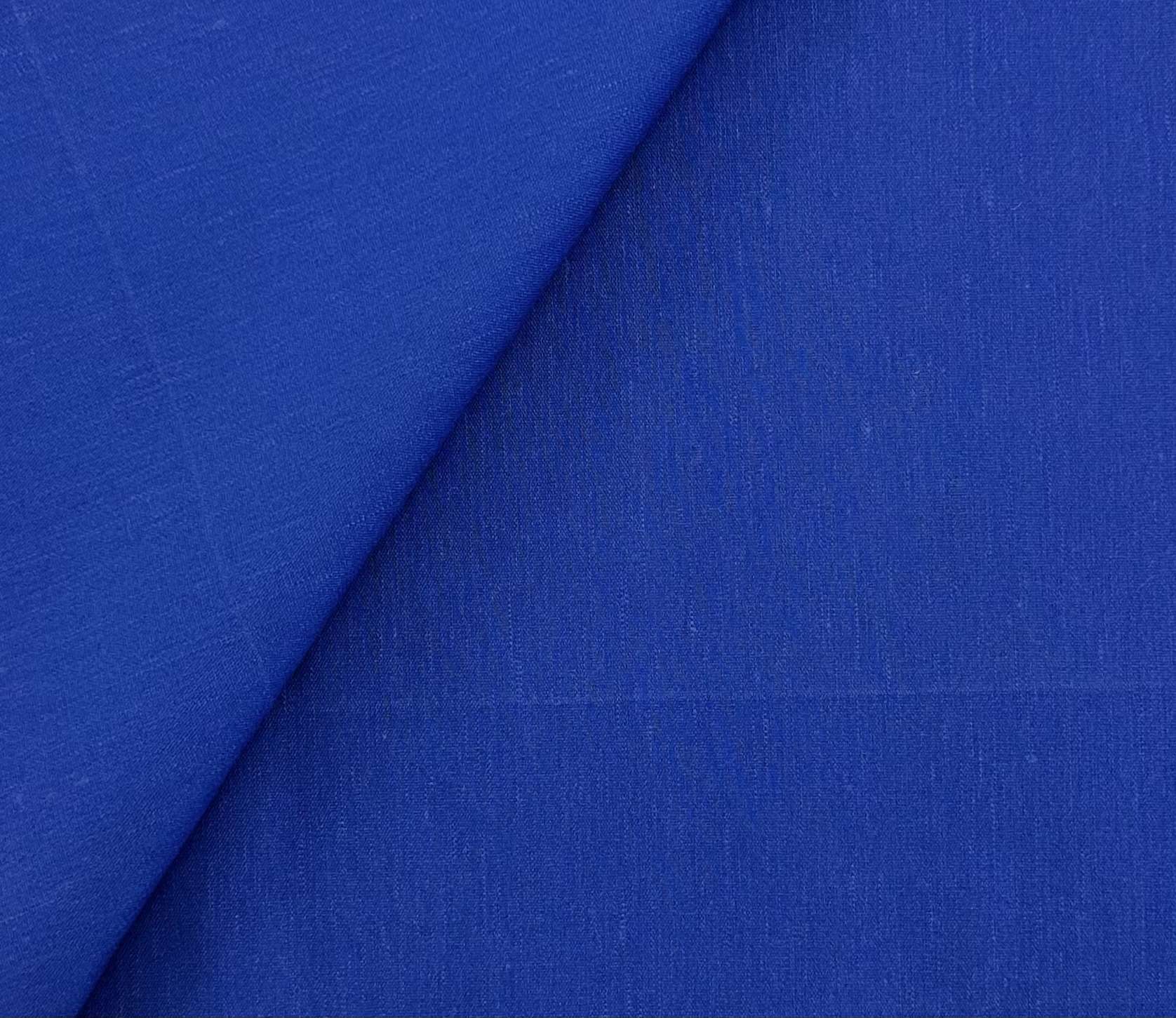 Stretch Linen Blend in Electric Blue