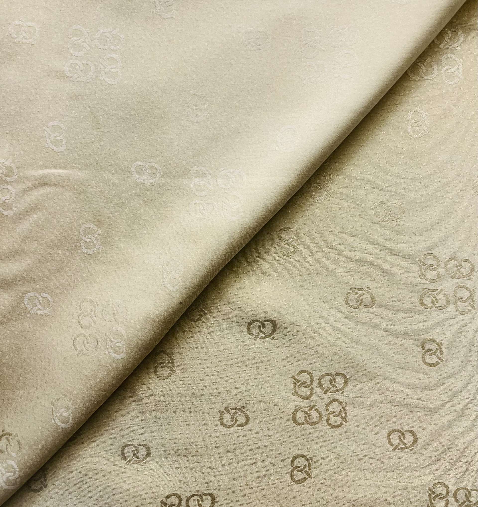 Vintage Silk Jacquard in Butter