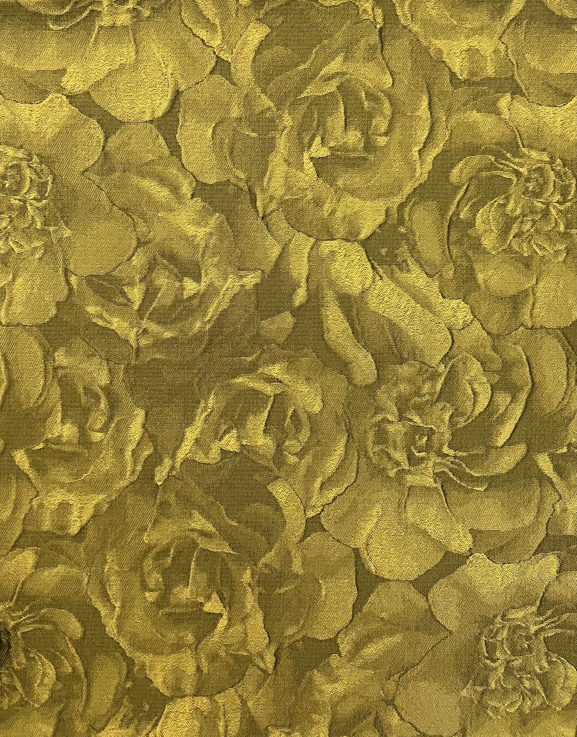 Polyester Matelassé in Mustard