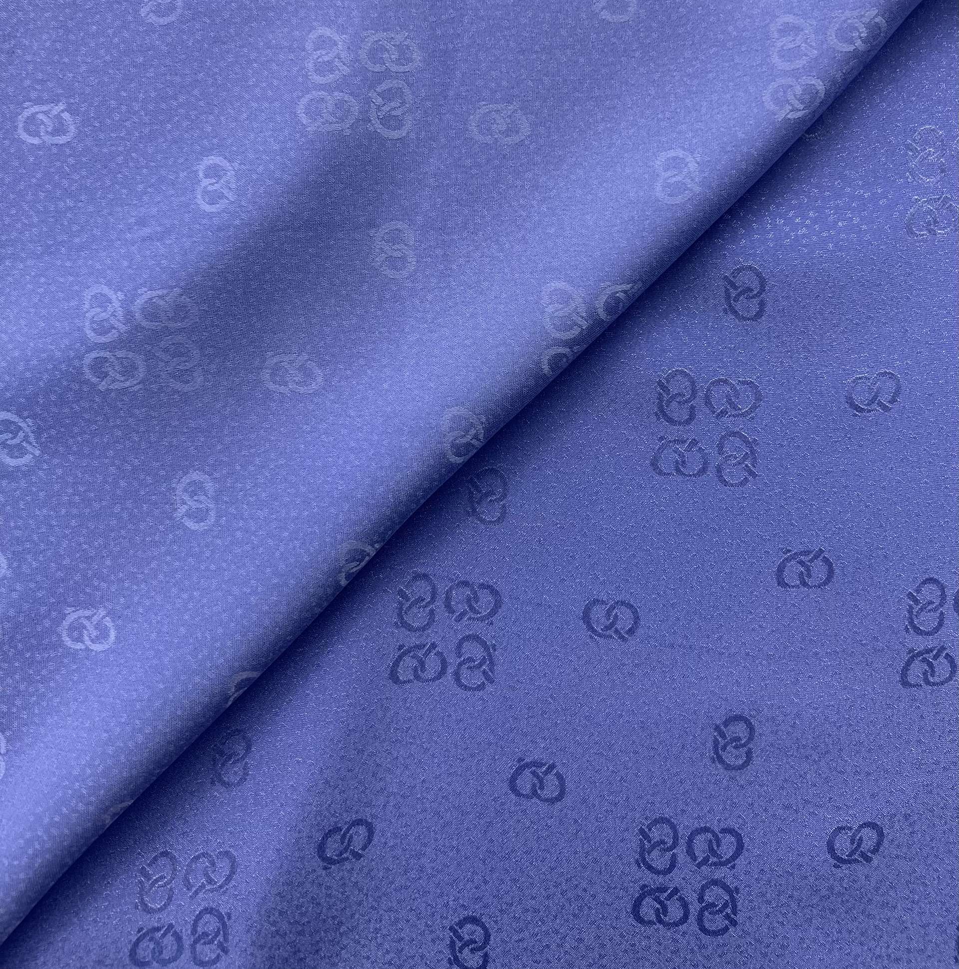 Vintage Silk Jacquard Periwinkle