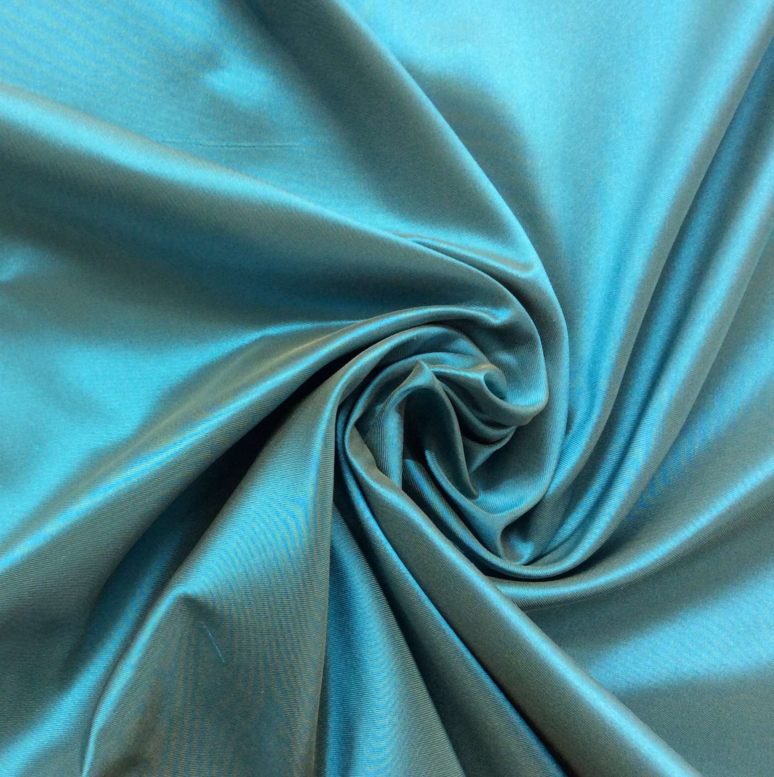 Iridescent Pure Silk Twill in Sage and Aqua Blue