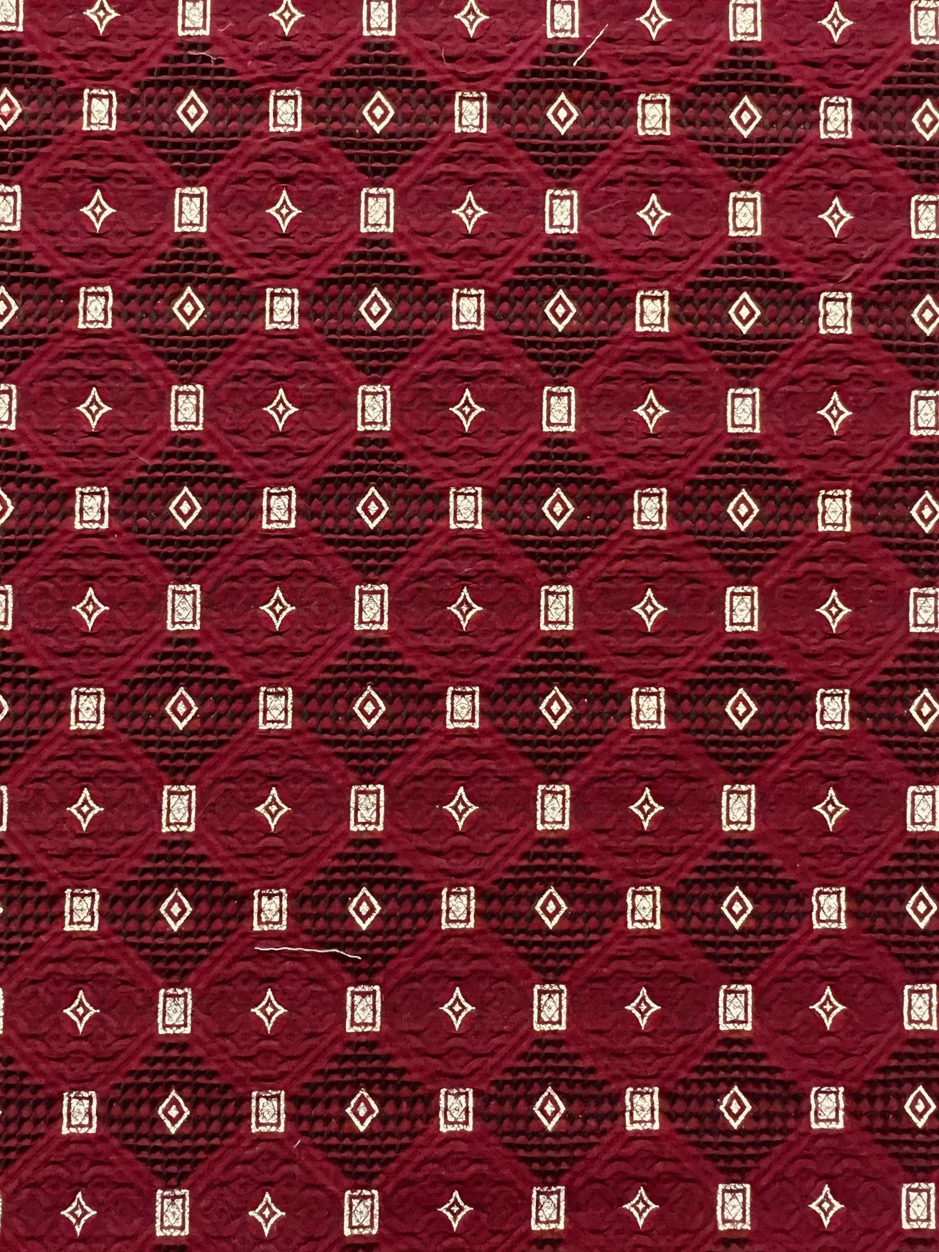 Stretch Geometric Polyester Metallic Brocade