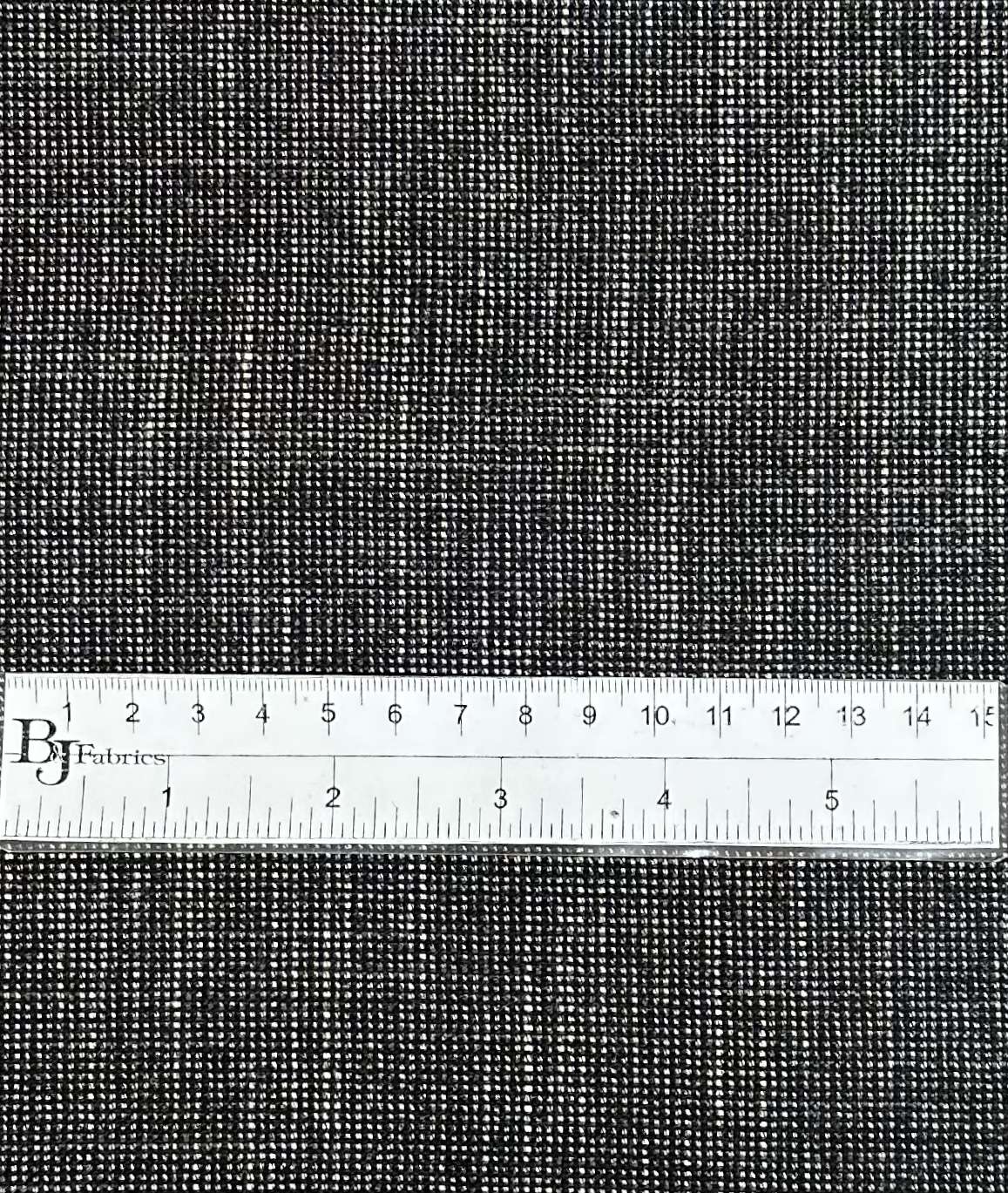 Italian Silk and Wool Novelty Suiting in Black