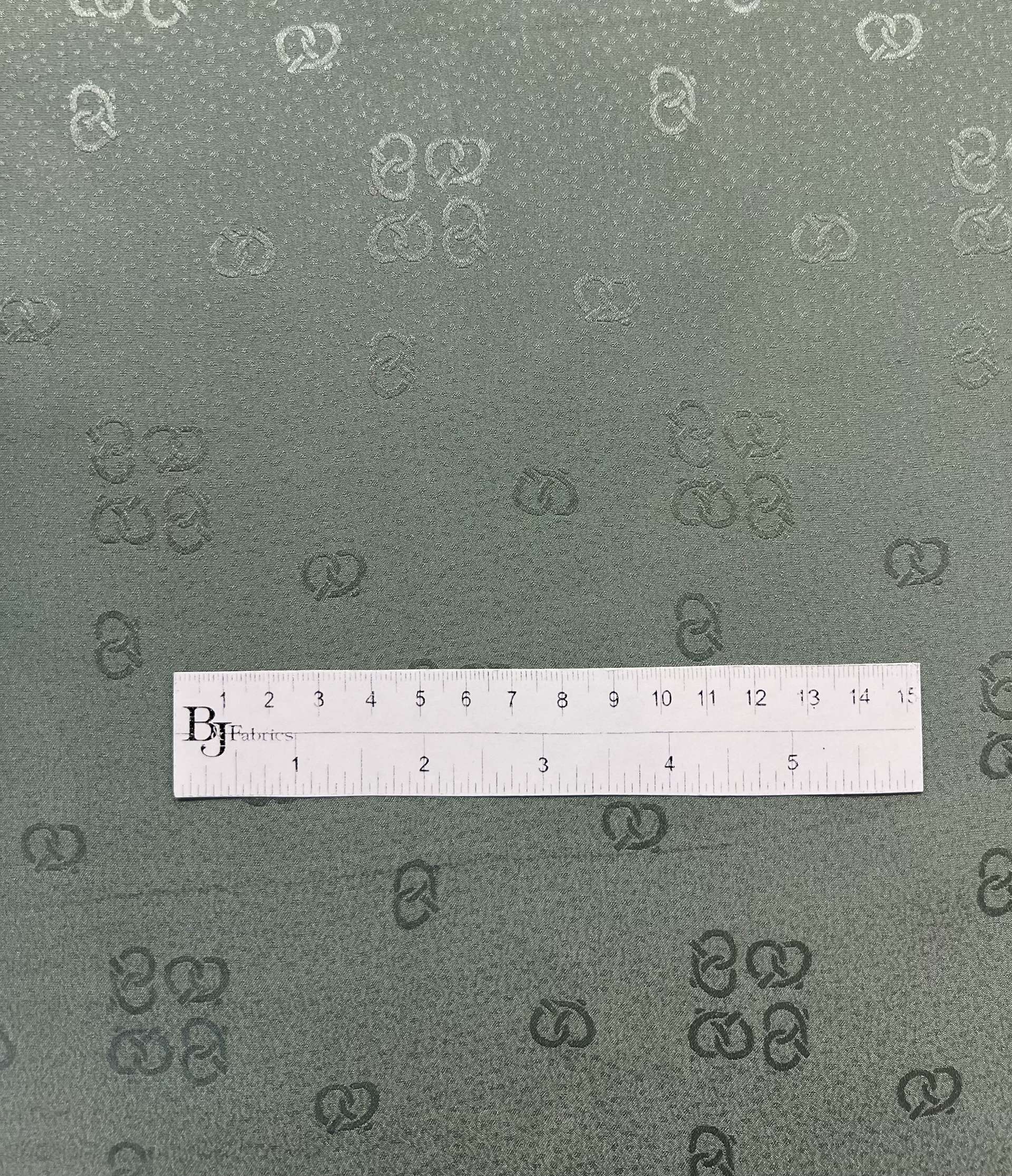 Vintage Silk Jacquard Seafoam