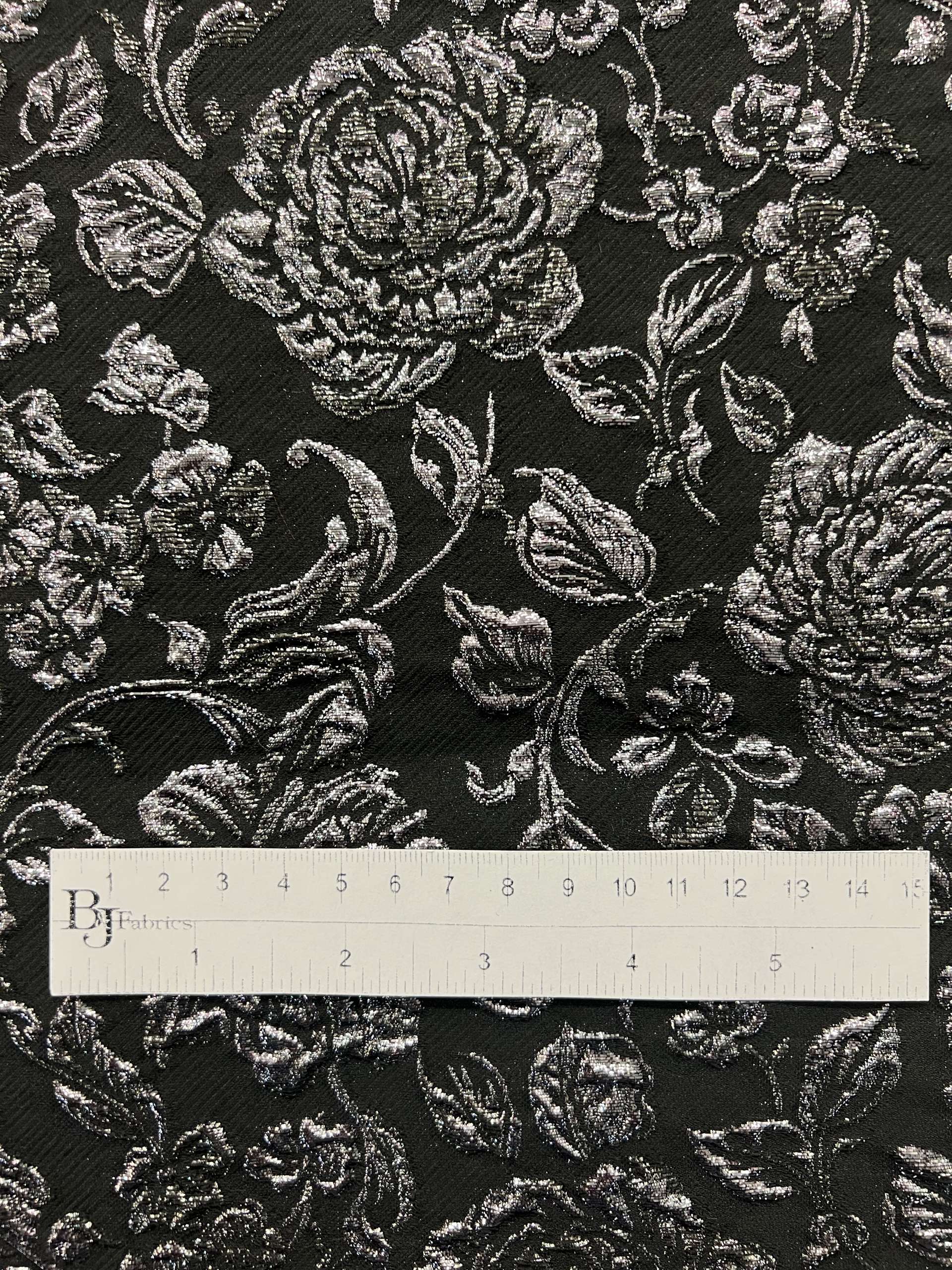 Silk and Metallic Blend Brocade
