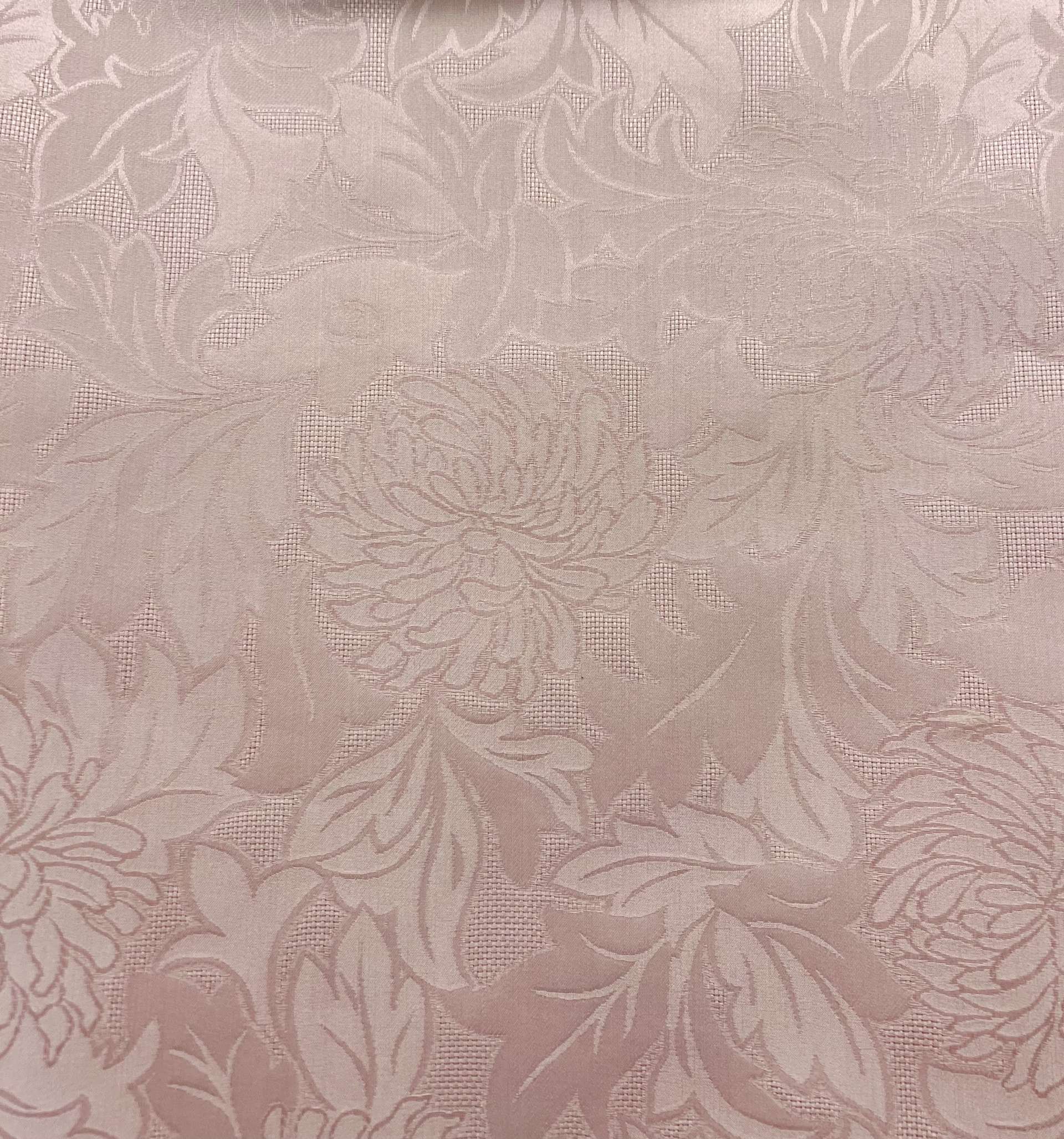 Pure Silk Gazar Jacquard in Dusty Pink