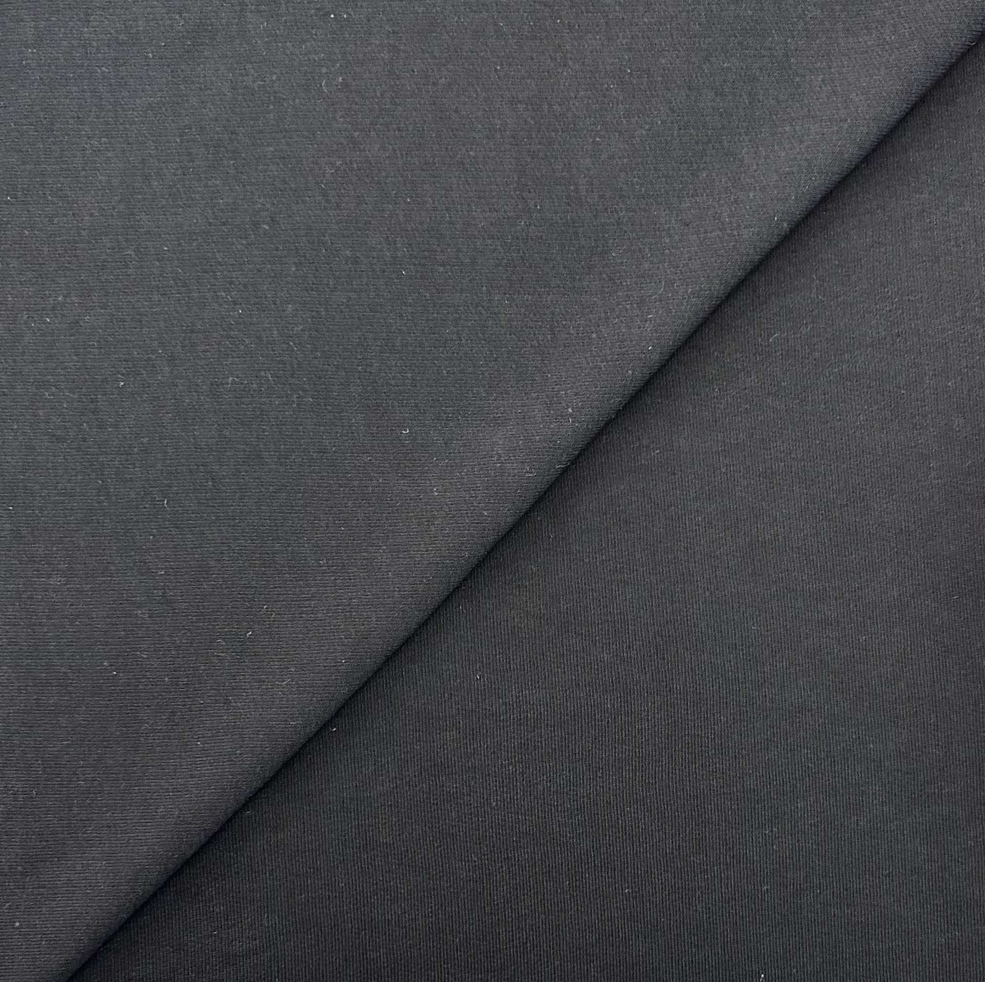 Sustainable Organic French Terry Knit in Black