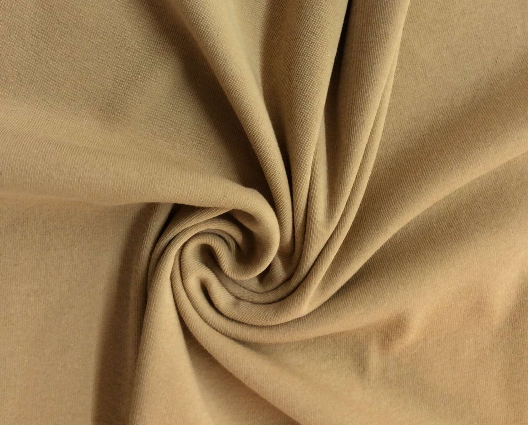 Japanese Cotton Rib Knit in Camel