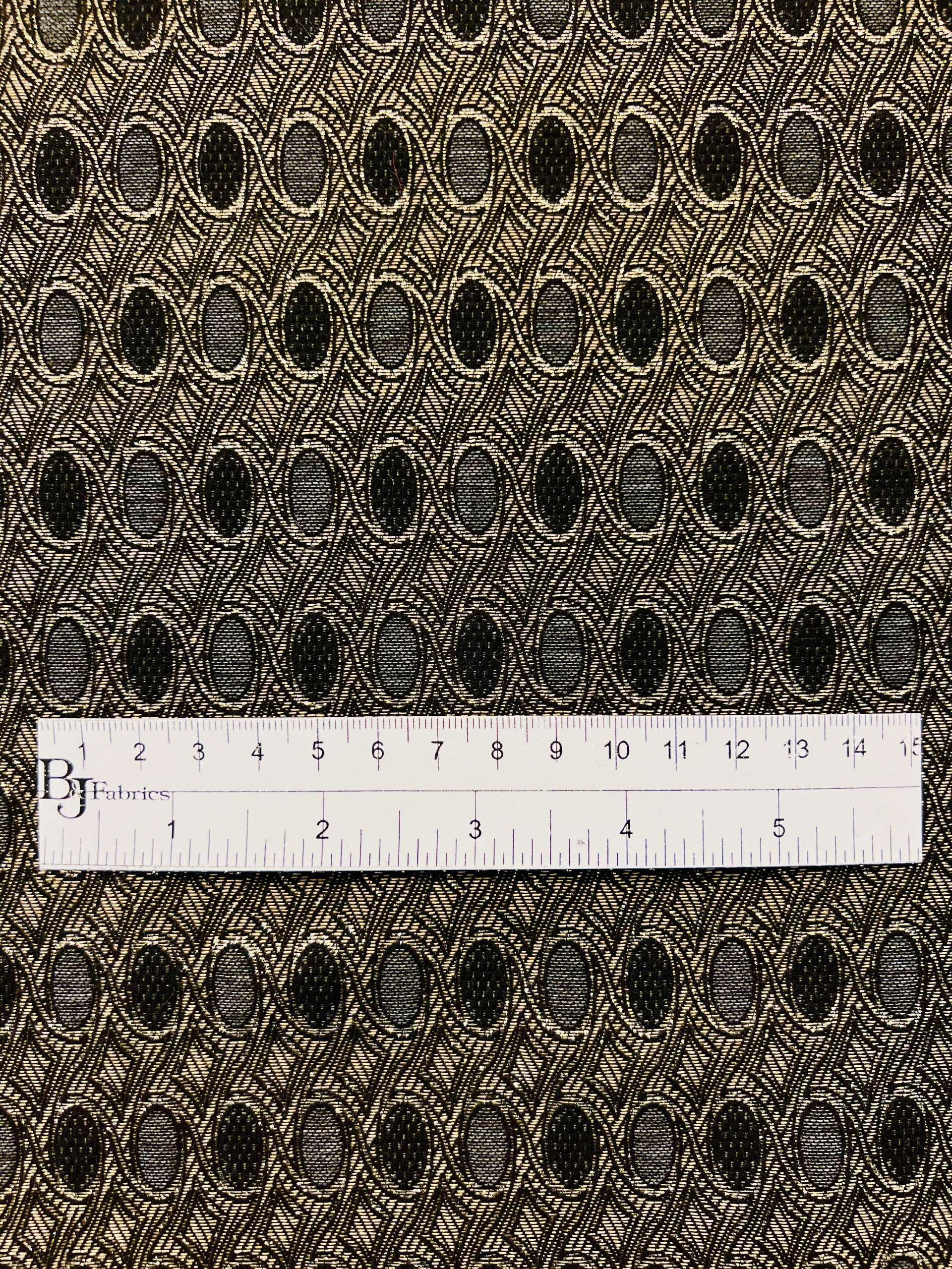 Stretch Geometric Brocade