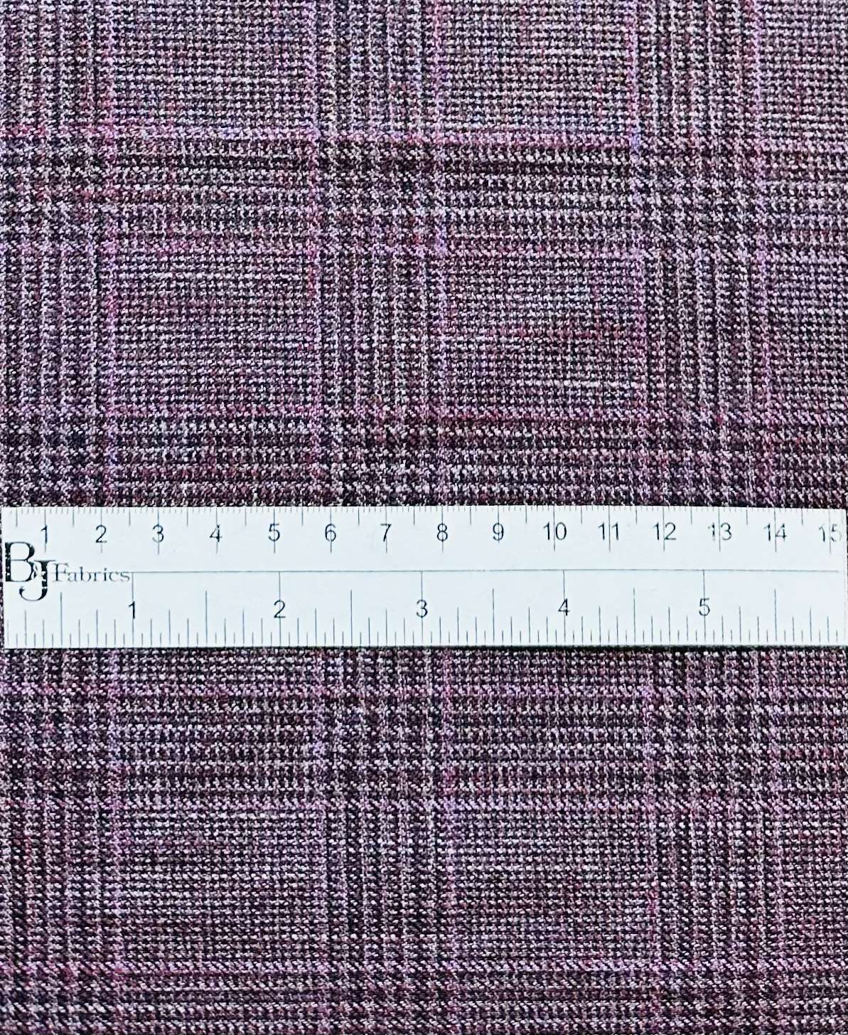 Made in Italy Wool Bamboo Plaid in Wine