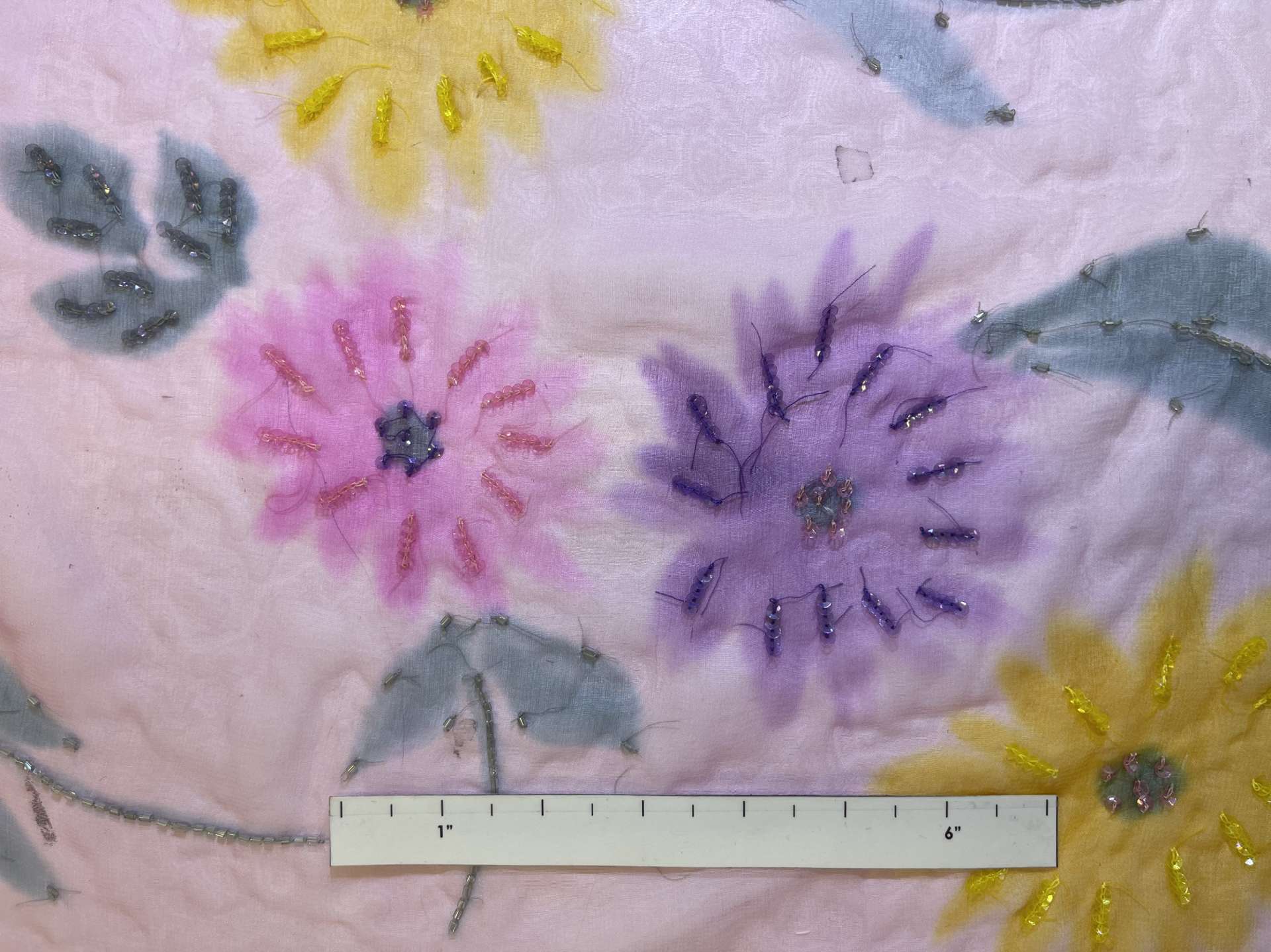 Scnp Sequins on Silk Chiffon