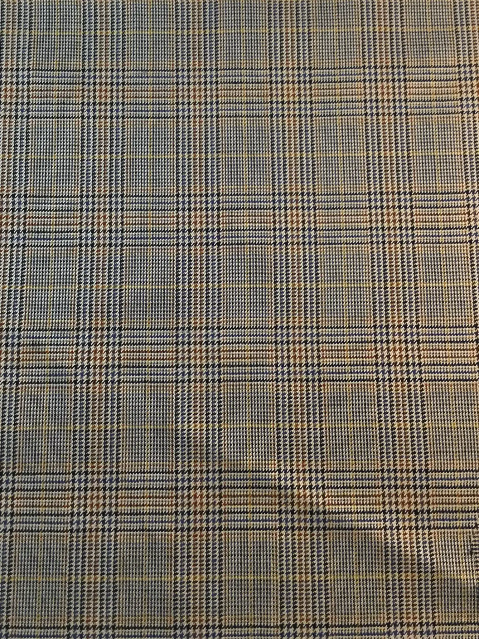 Italian  Silk and Wool Super 110's Plaid