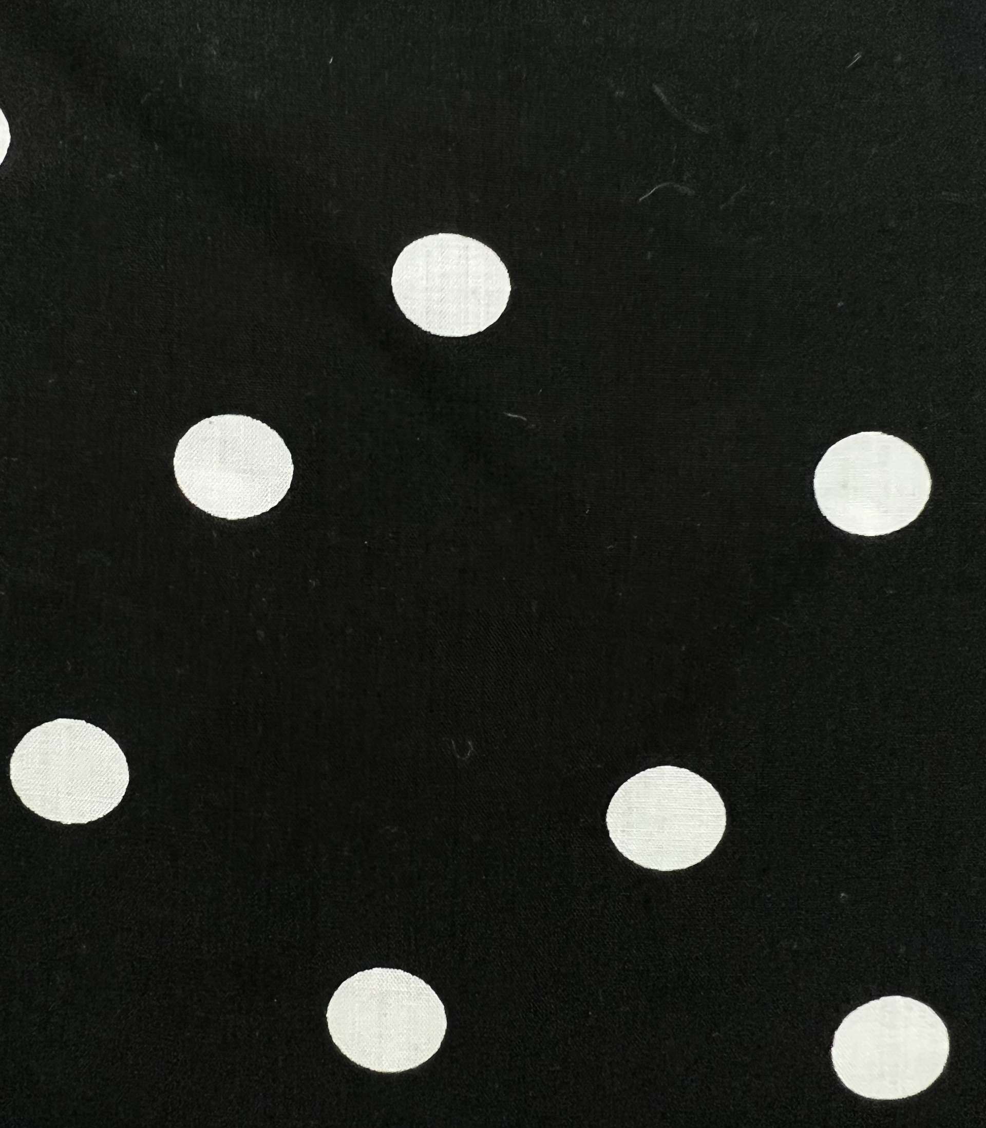 Printed Viscose Challis in Black & White 