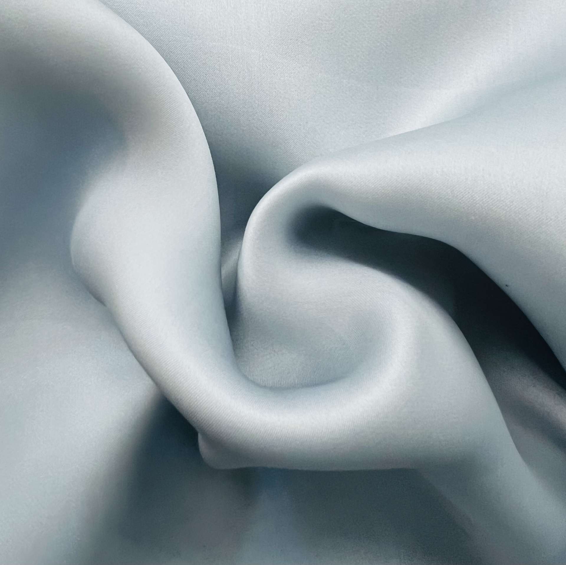 Pure silk Satin Organza in Iceblue