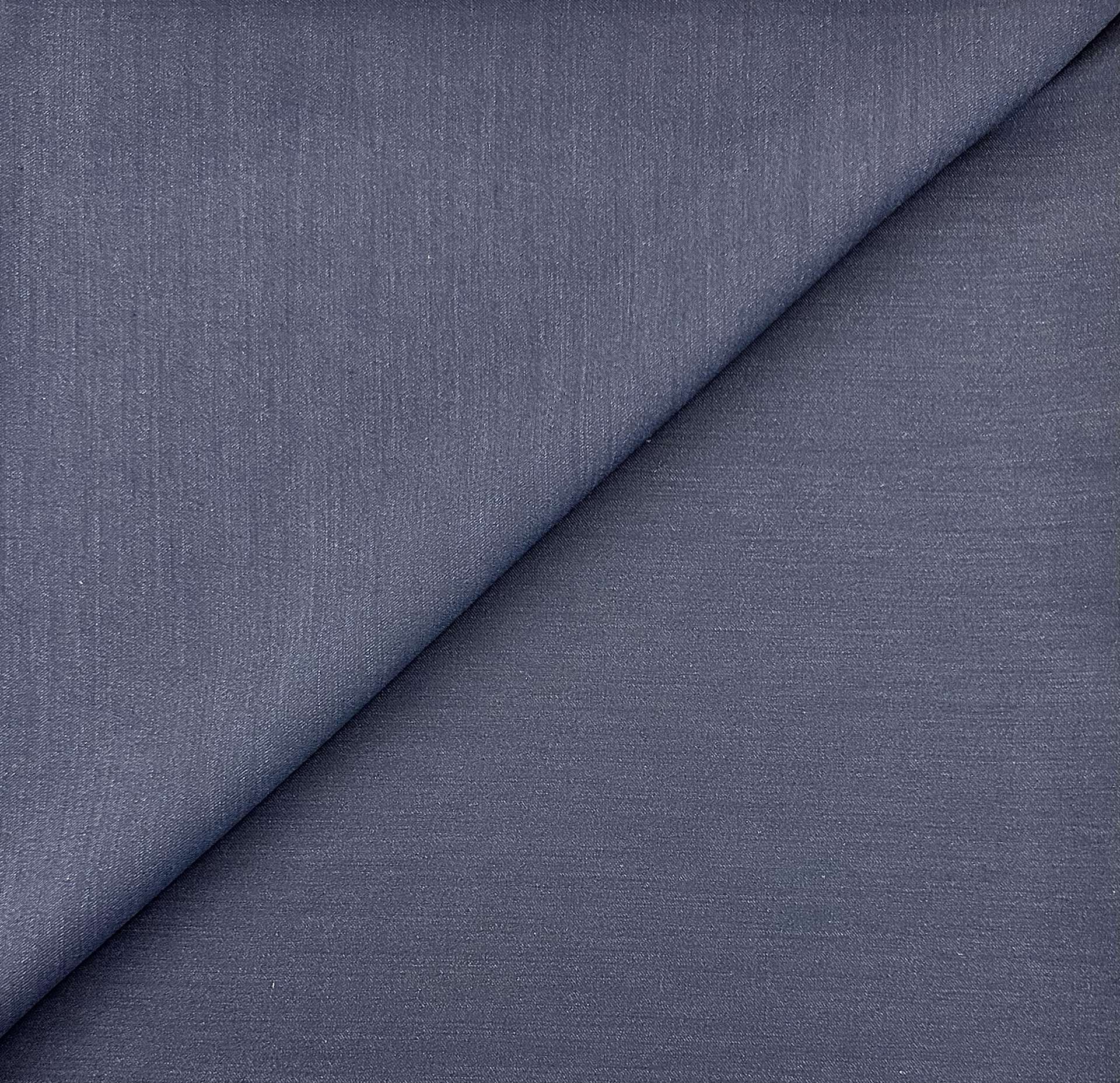 Italian Wool Mohair Silk Gabardine Suiting in Midnight