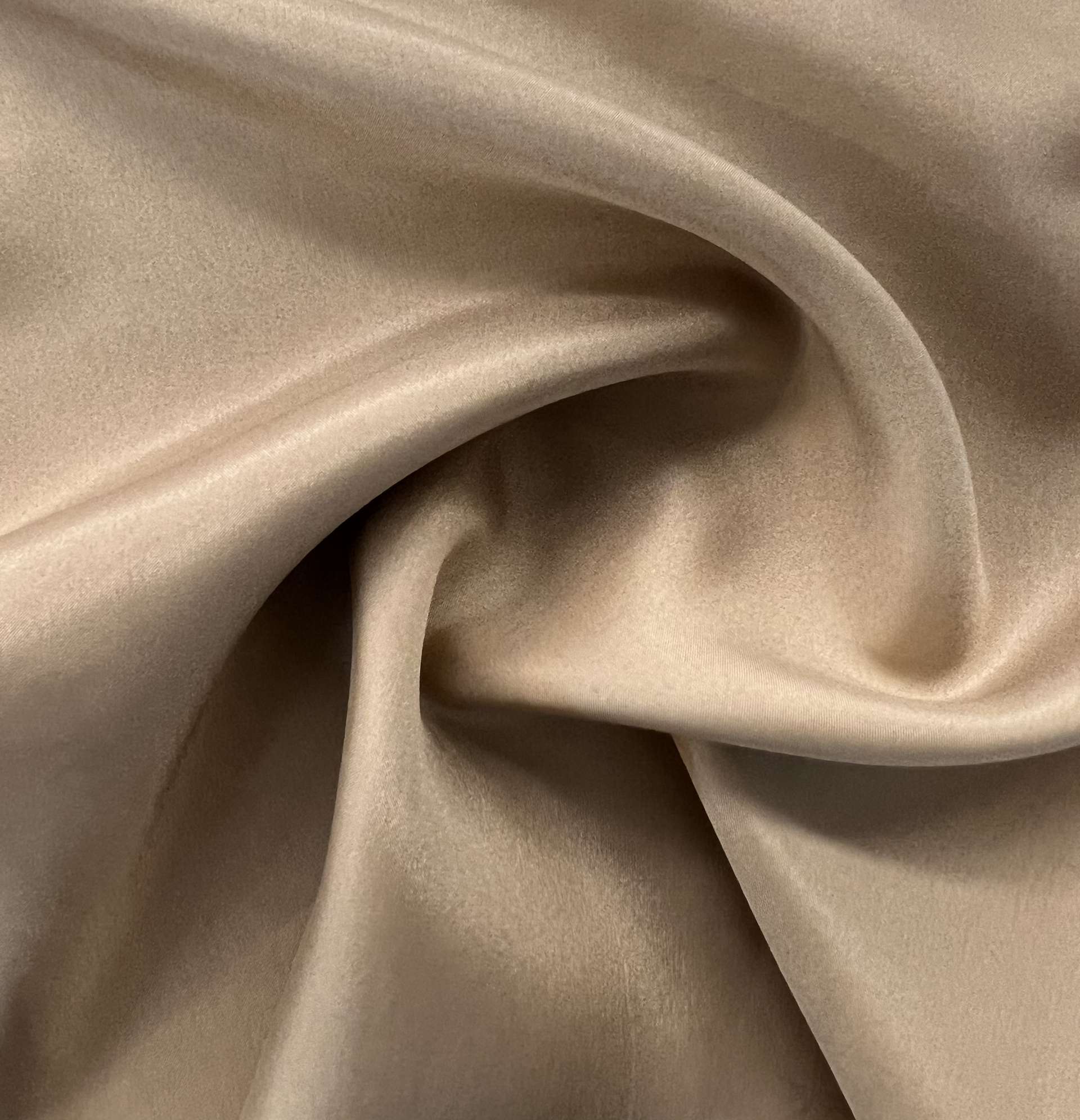 Pure Silk China in Tan