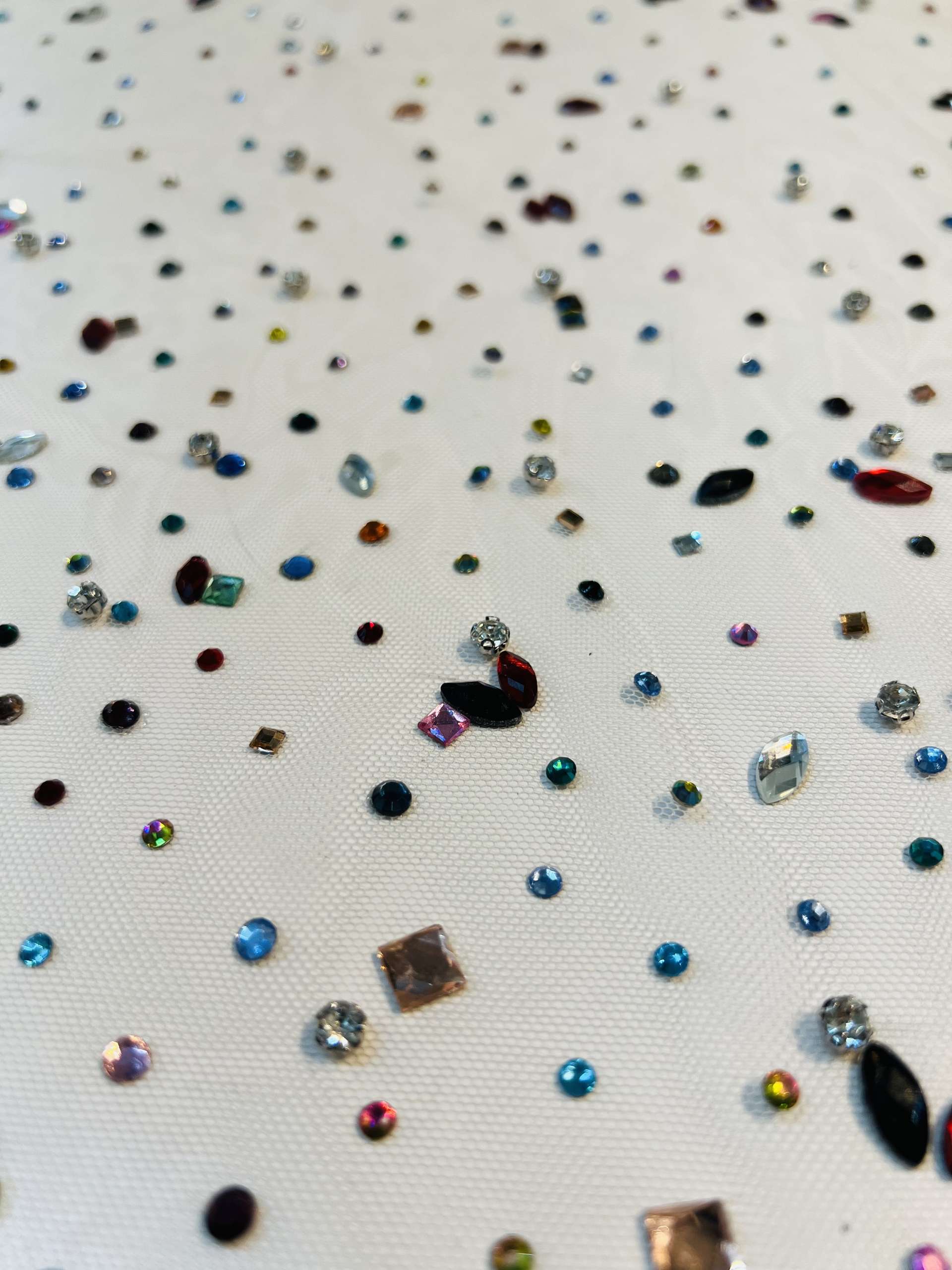 Dégradé Crystal on Ivory Tulle