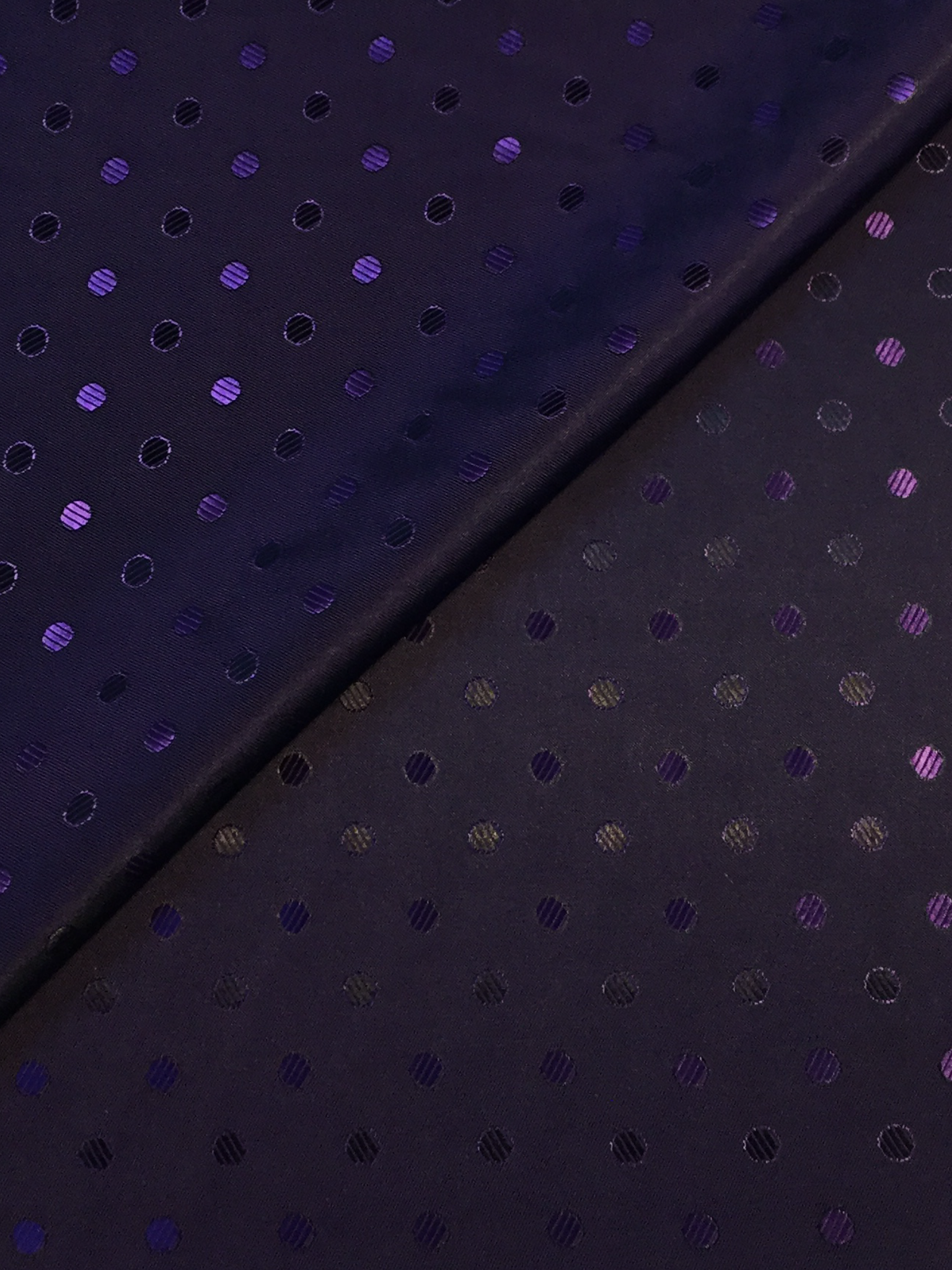 Novelty Jacquard Lining in Purple Haze w/ Dots