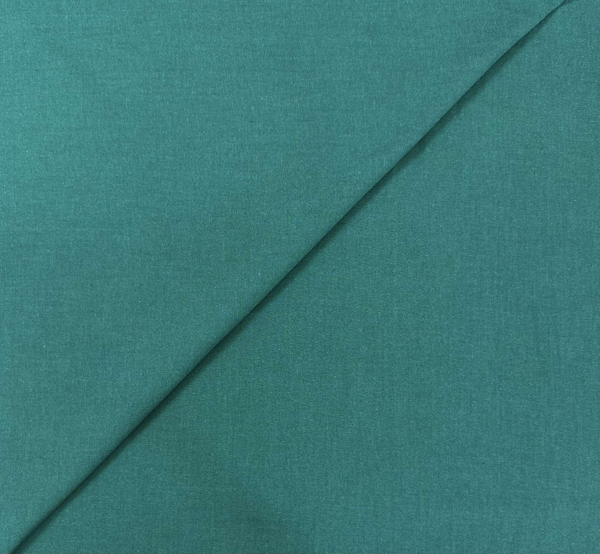 Cotton Yarn Dyed Oxford in Dark Teal