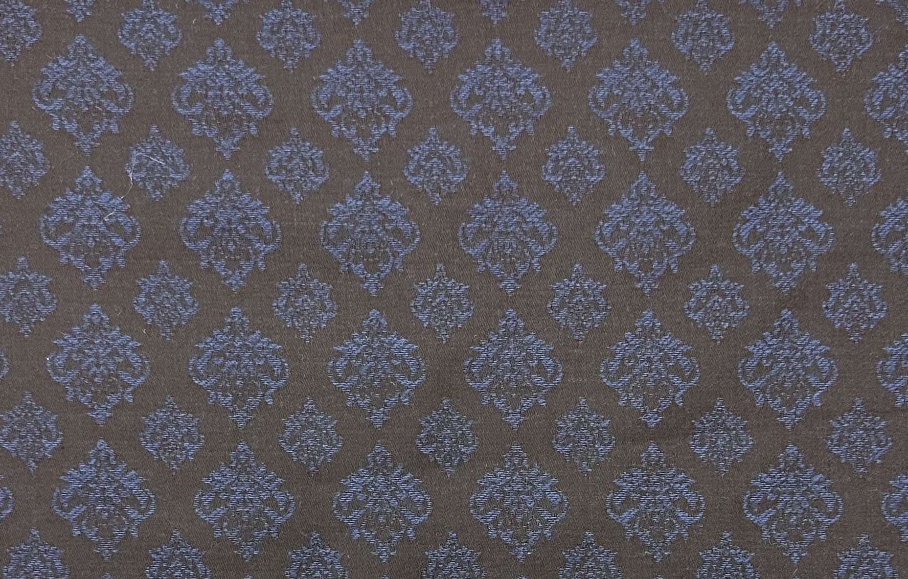 Super 110's Australian Wool Rayon Jacquard Suiting in Royal