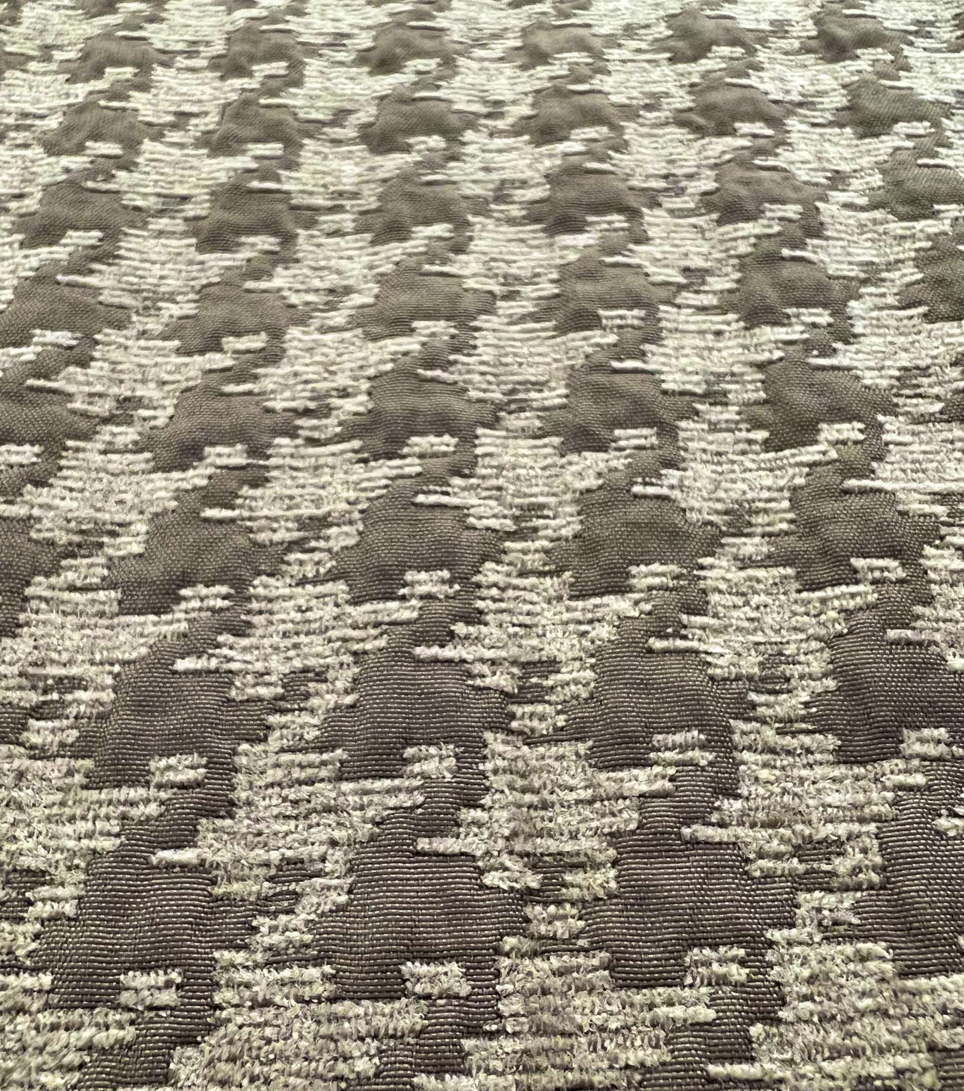 Houndstooth Chenille Brocade in Taupe