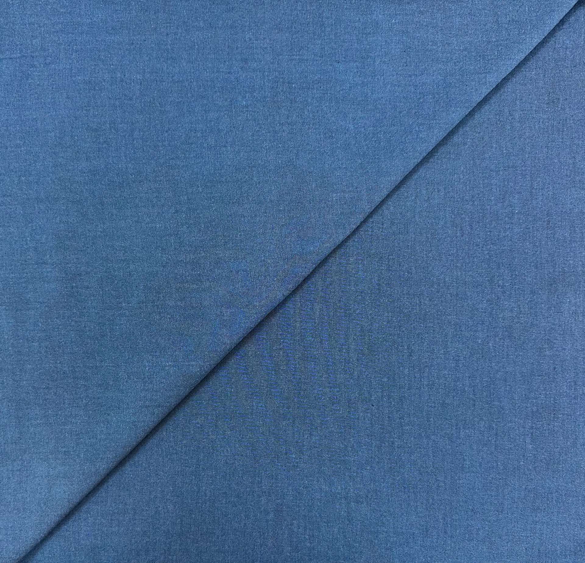Cotton Yarn Dyed Oxford in Cyan