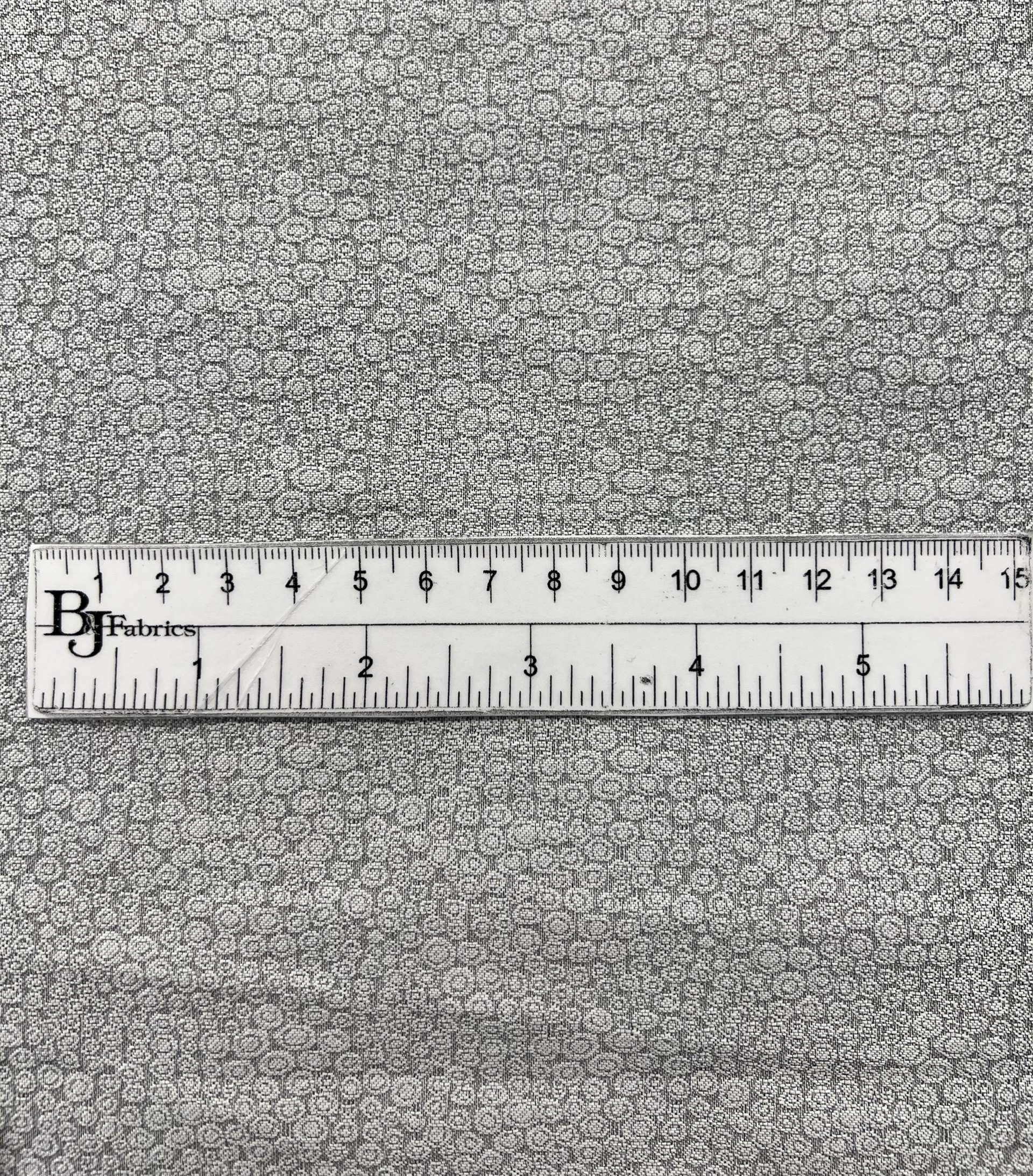Silk Blend Jacquard Brocade in Silver