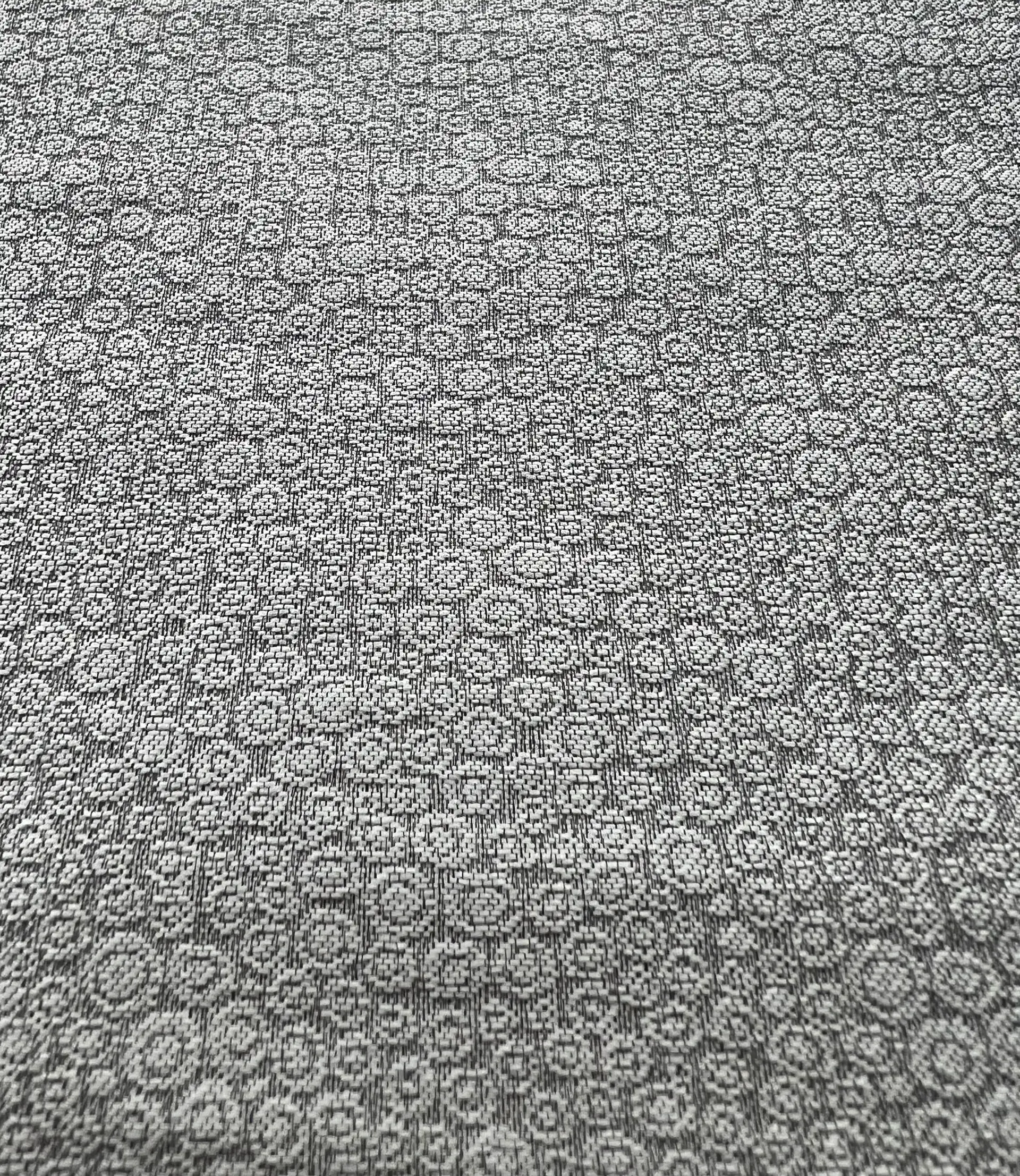 Silk Blend Jacquard Brocade in Silver