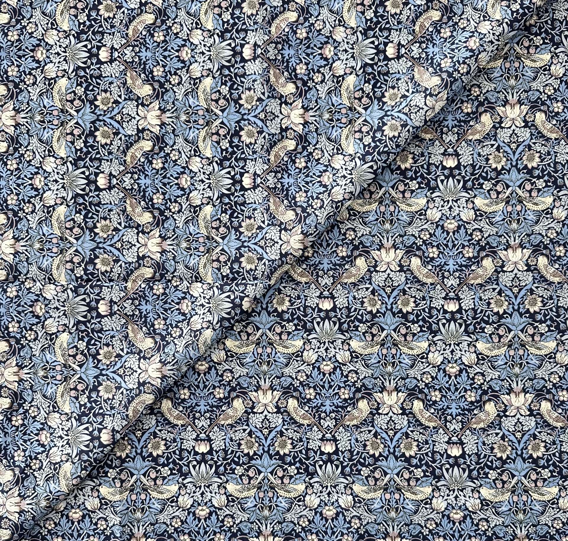 Liberty of London Cotton Lawn Print in Blue