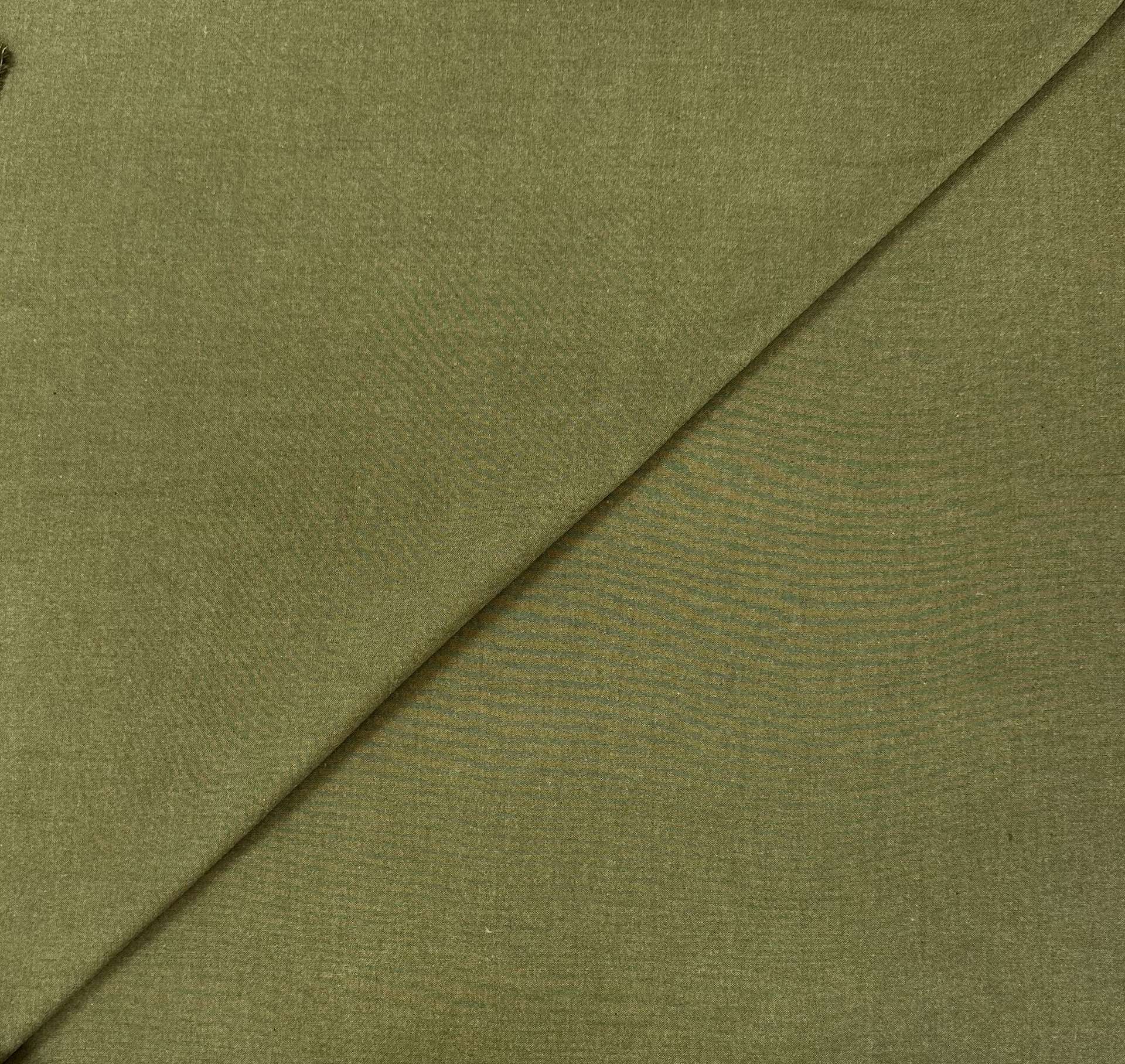 Cotton Yarn Dyed Oxford in Dark Olive