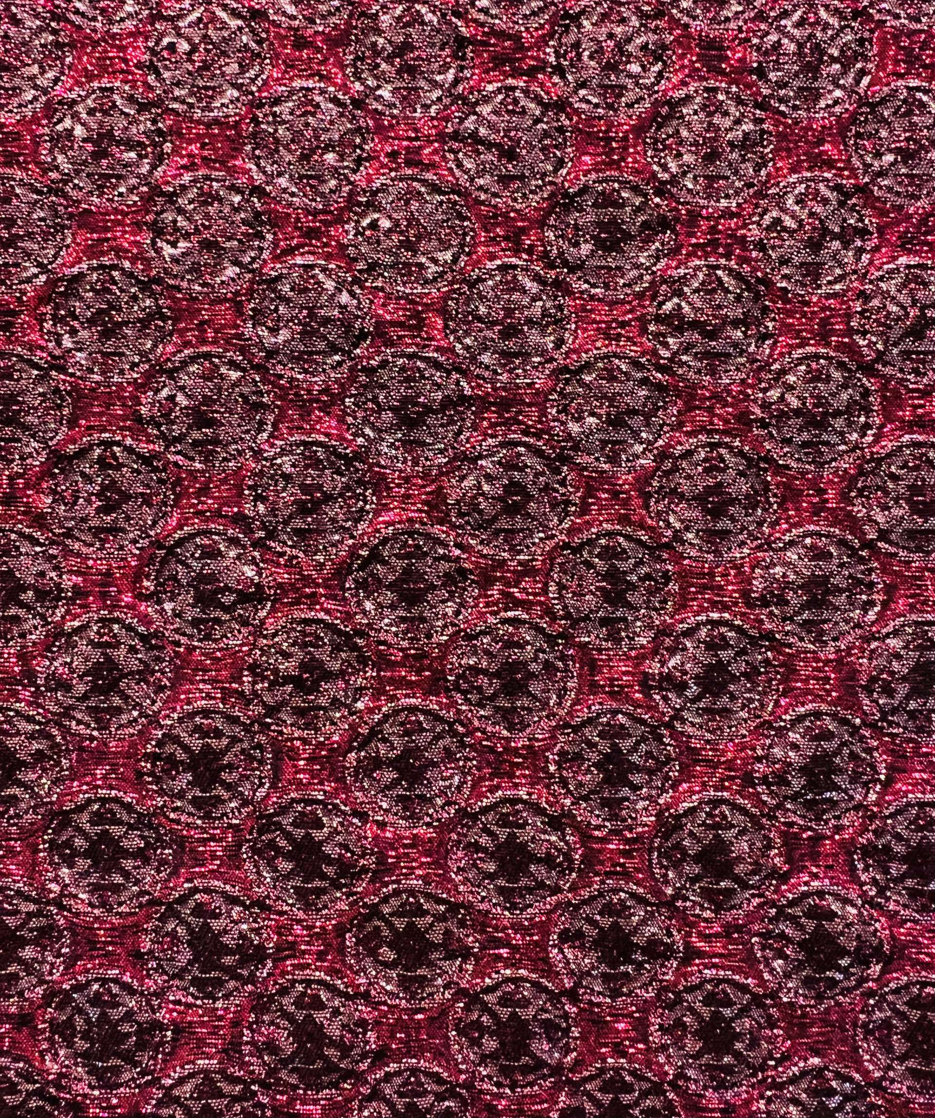 Metallic Brocade in Fuchsia Pink