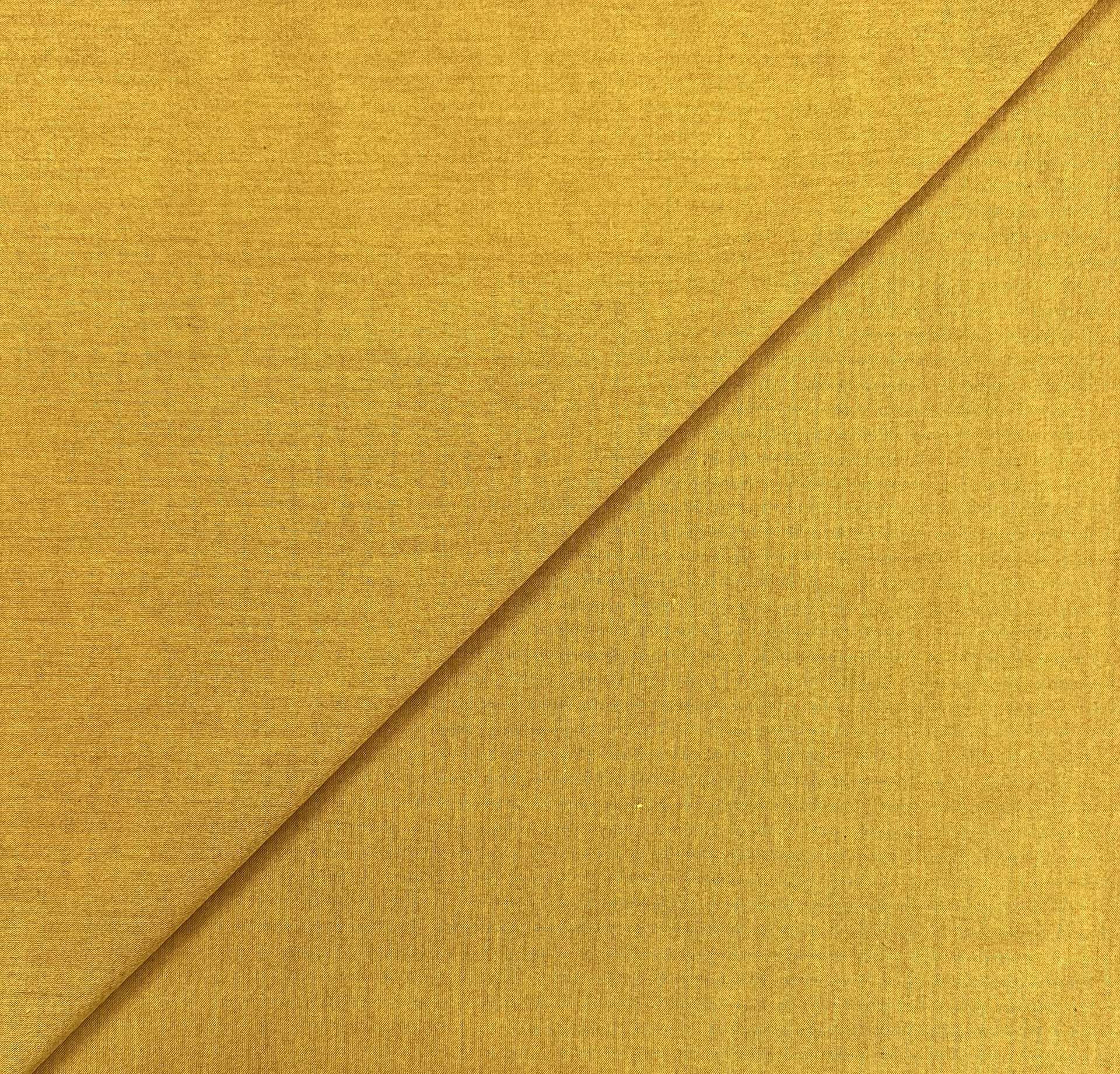 Cotton Yarn Dyed Oxford in Yellow Mustard