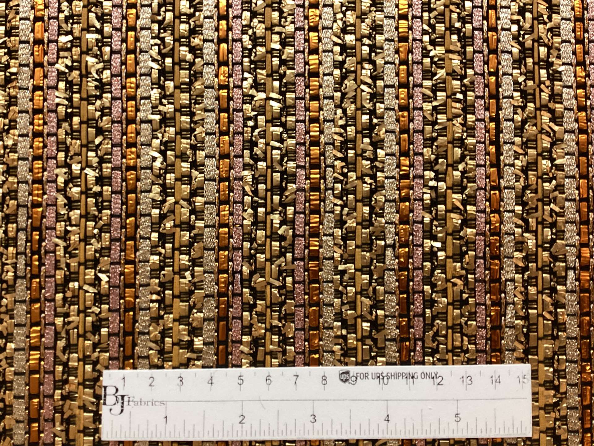 Italian Cotton Blend Metallic Couture Tweed