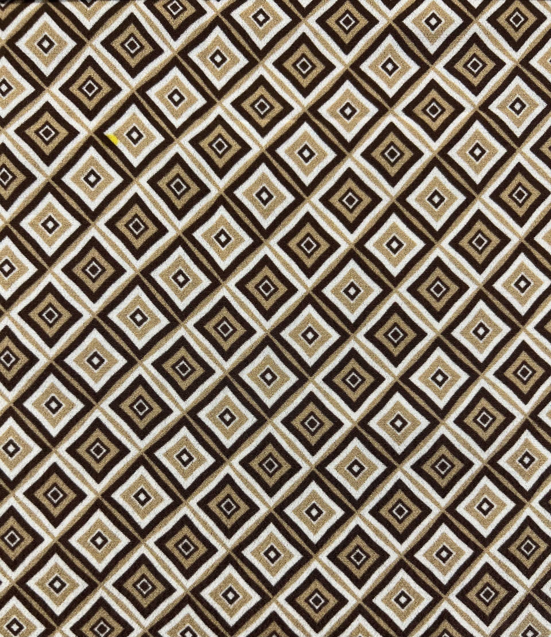Printed 100% Viscose Tissue crepé in Browns