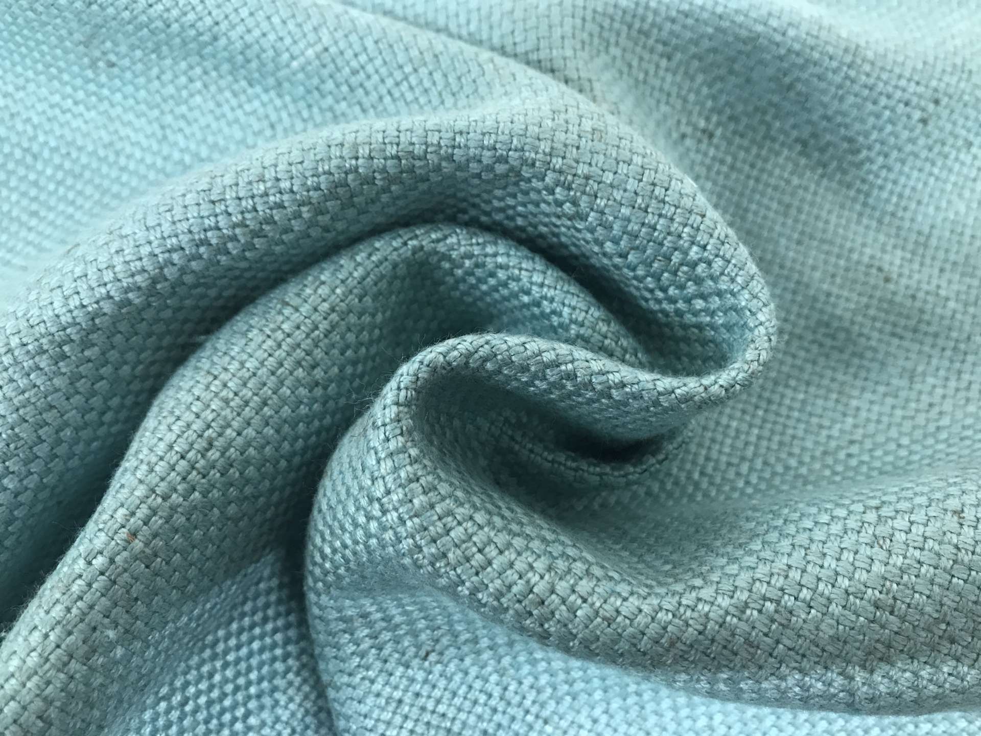 Bamboo and Linen Blend Upholstery in Jade