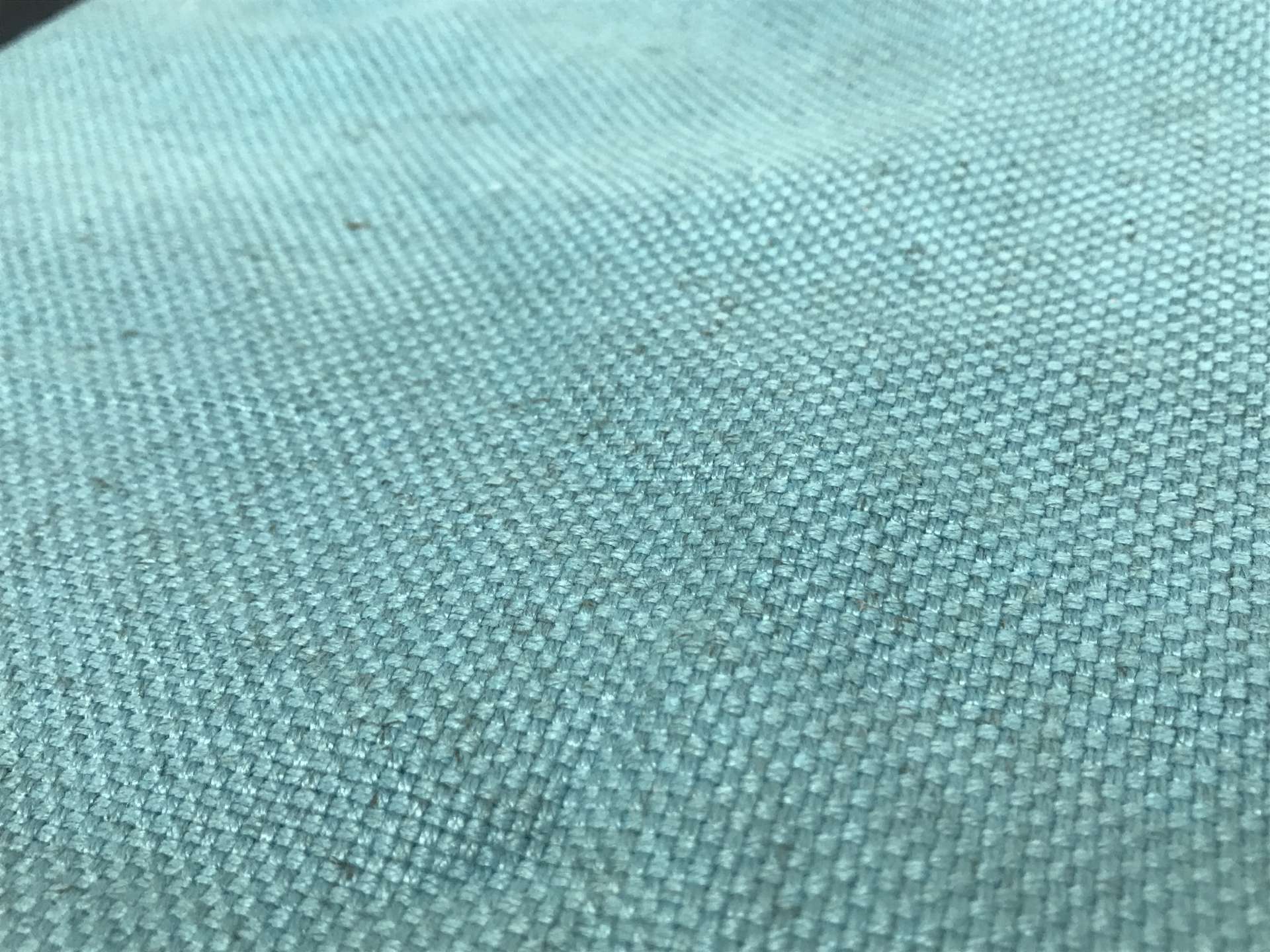 bamboo and linen blend in jade closeup to show texture