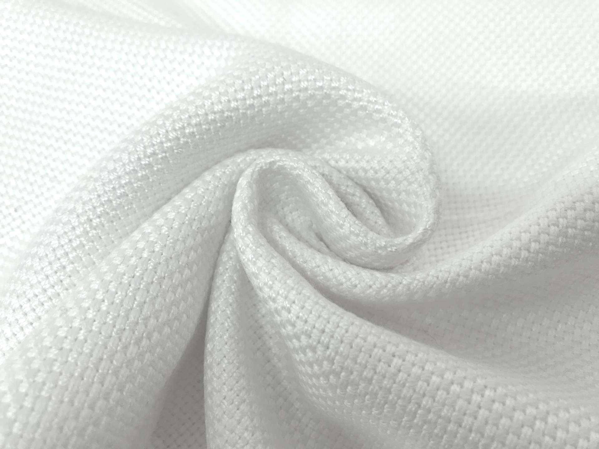 Bamboo and Linen Blend Upholstery in White