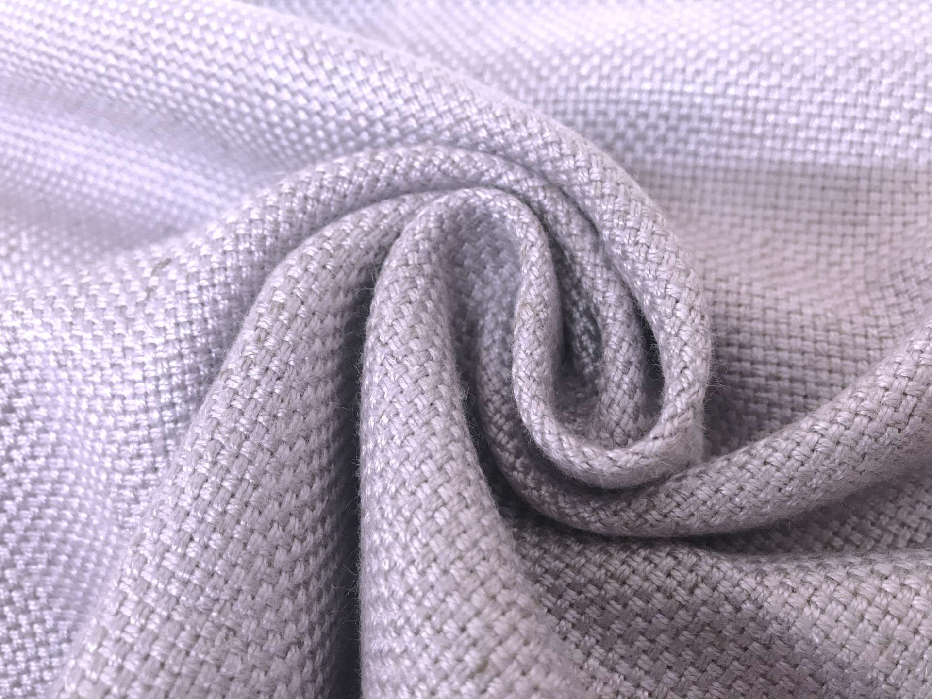 Bamboo and Linen Blend Upholstery in Lilac