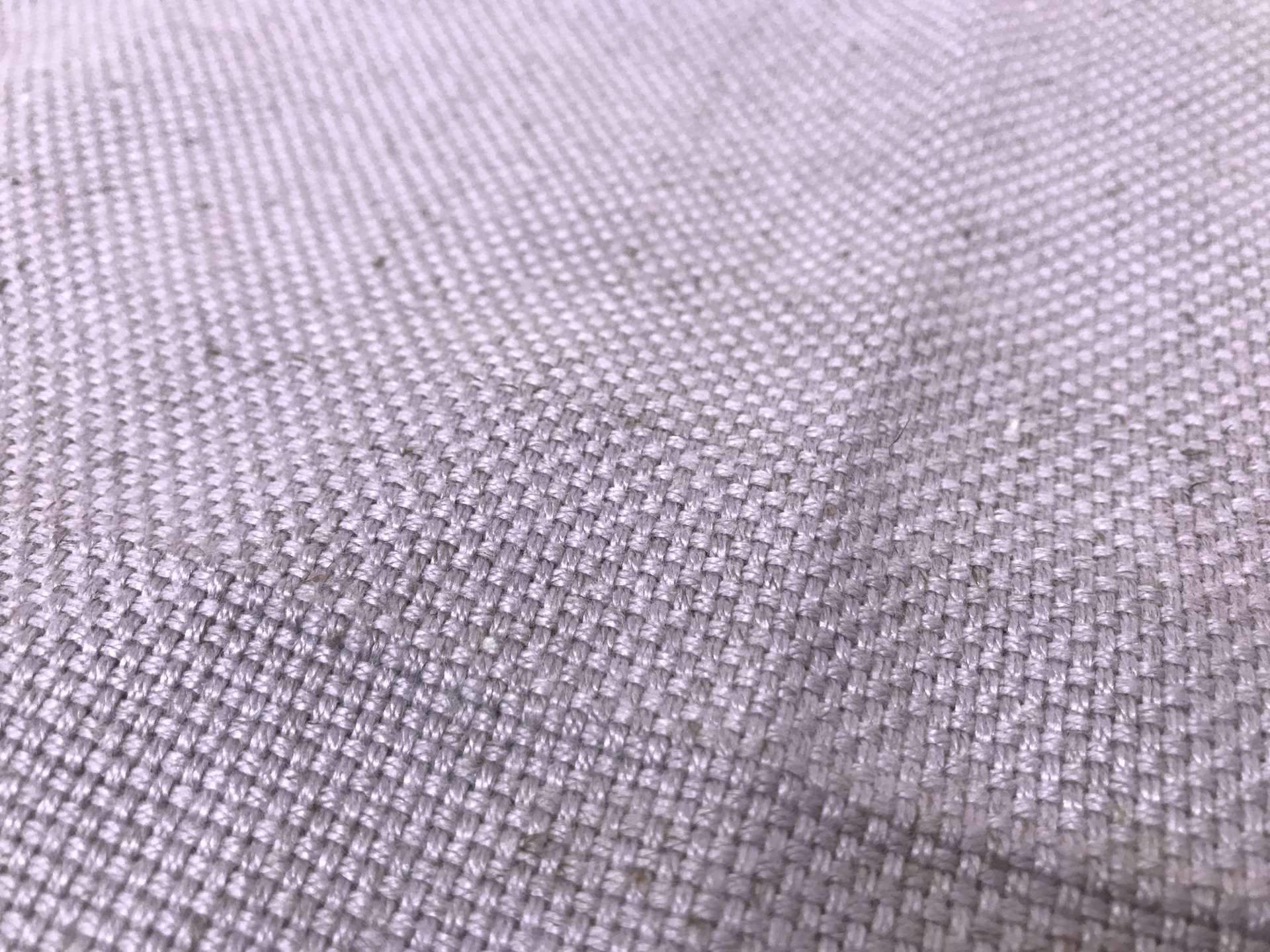 bamboo and linen blend in lilac closeup to show texture