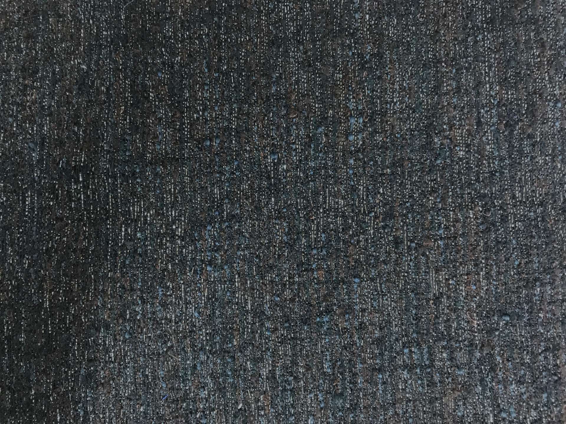 Italian Wool and Polyester Metallic Tweed in Black, Navy, and Brown