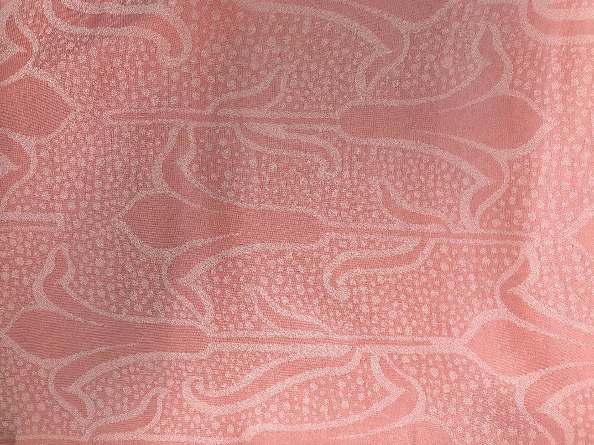 Italian Silk Georgette Jacquard in Red